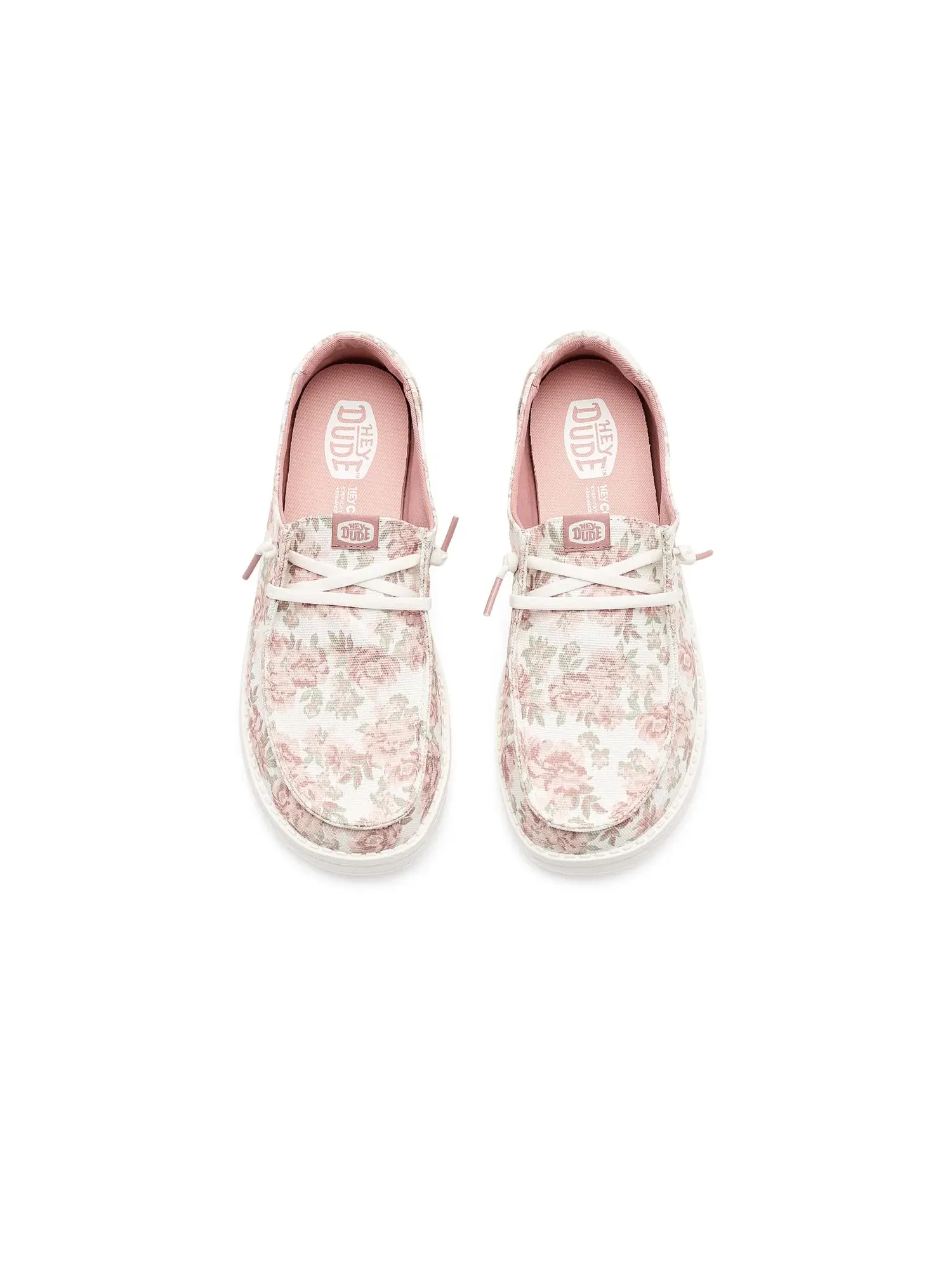 Кроссовки Wendy Washed Floral Hey Dude — изображение 2 из 4, белый/розовый/мульти