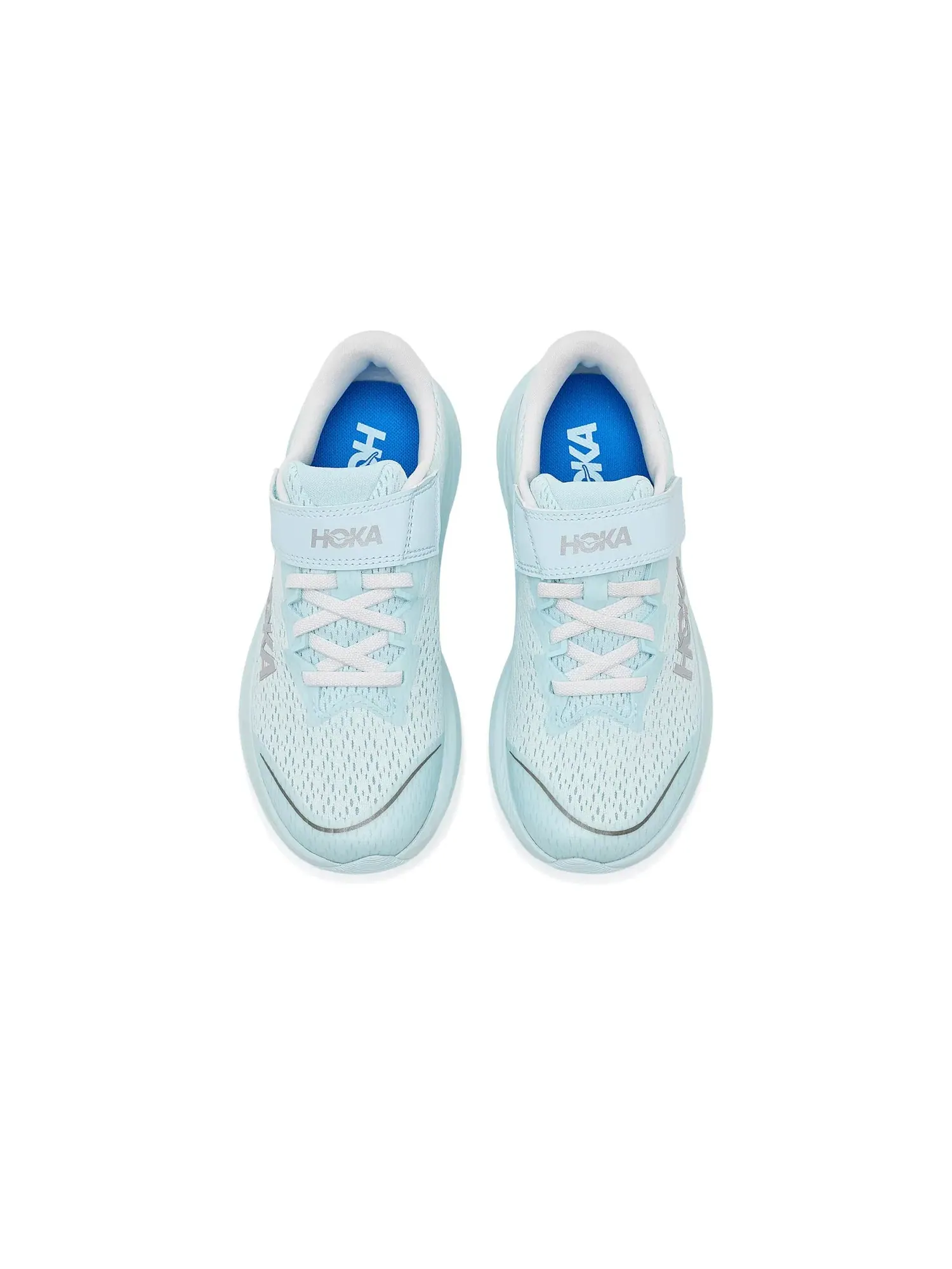 Кроссовки Rincon 4 (для маленьких детей) Hoka Kids — изображение 2 из 4, синий/серебристый
