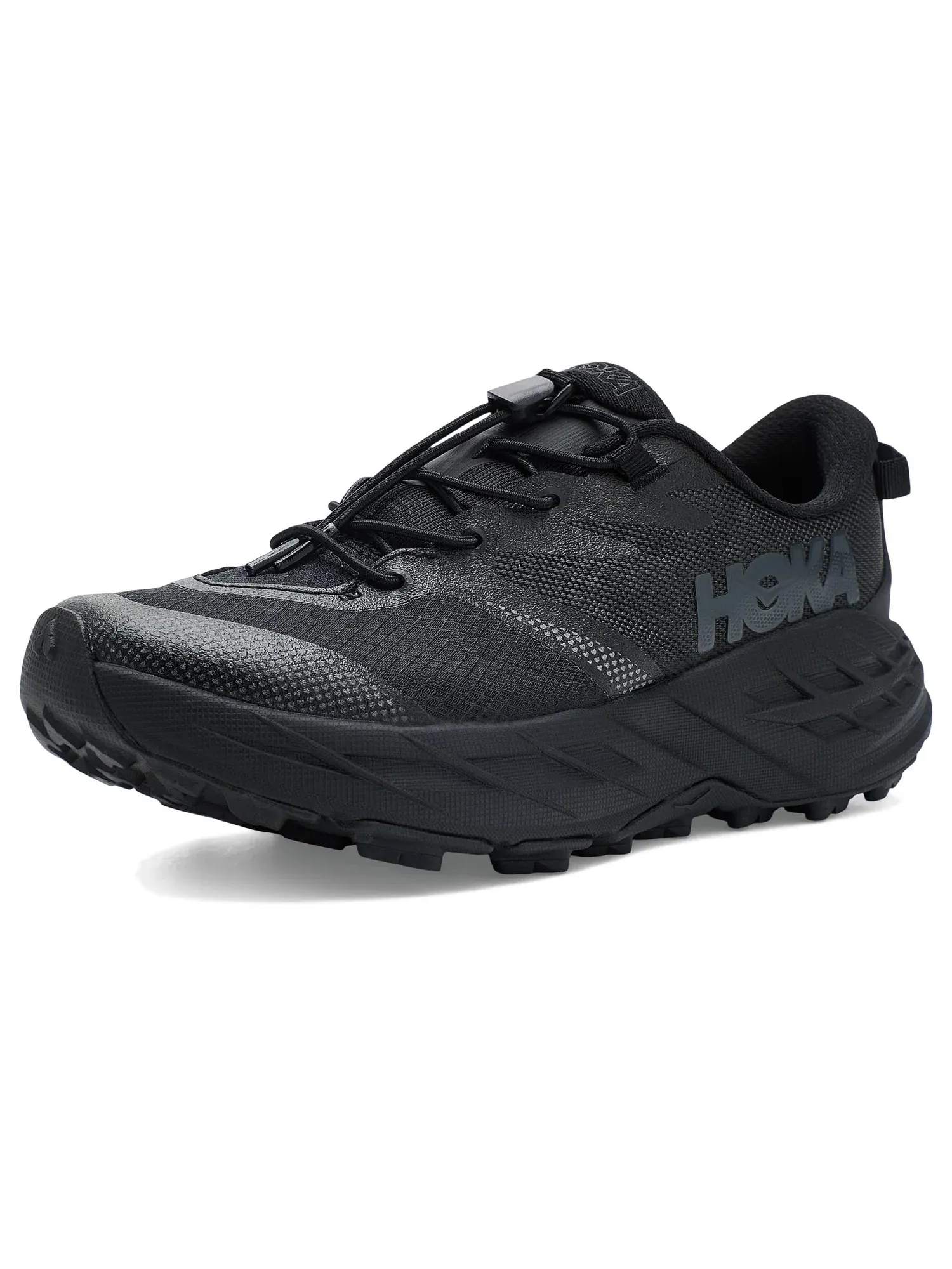 Кроссовки Speedgoat 7 (для больших детей) Hoka Kids — изображение 1 из 4, черный/черный