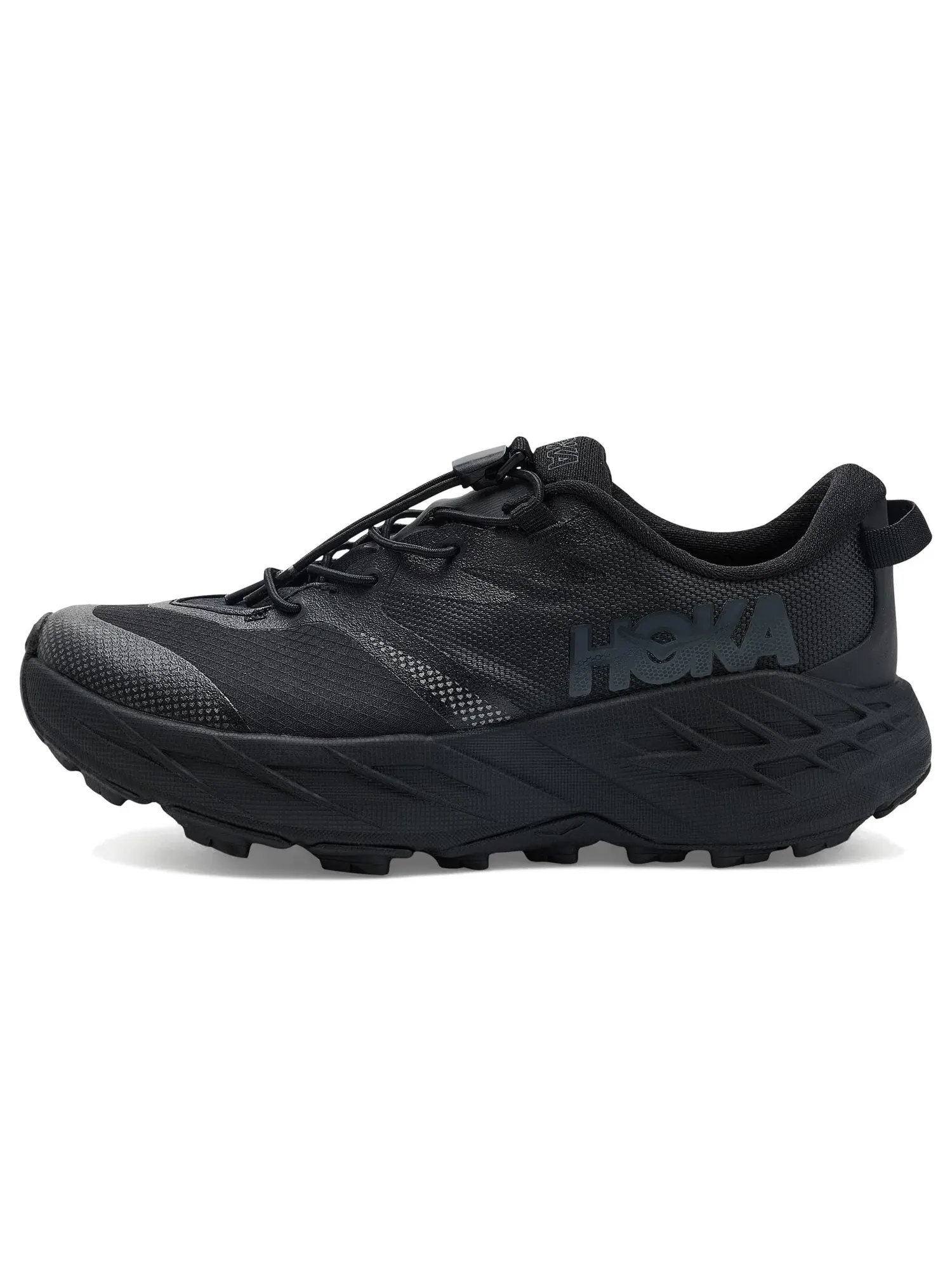 Кроссовки Speedgoat 7 (для больших детей) Hoka Kids — изображение 4 из 4, черный/черный