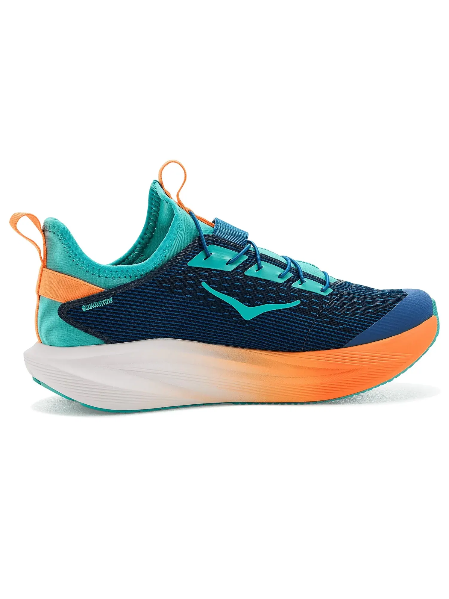 Кроссовки Mach 7 (для маленьких детей) Hoka Kids — изображение 3 из 4, синий/неоновый