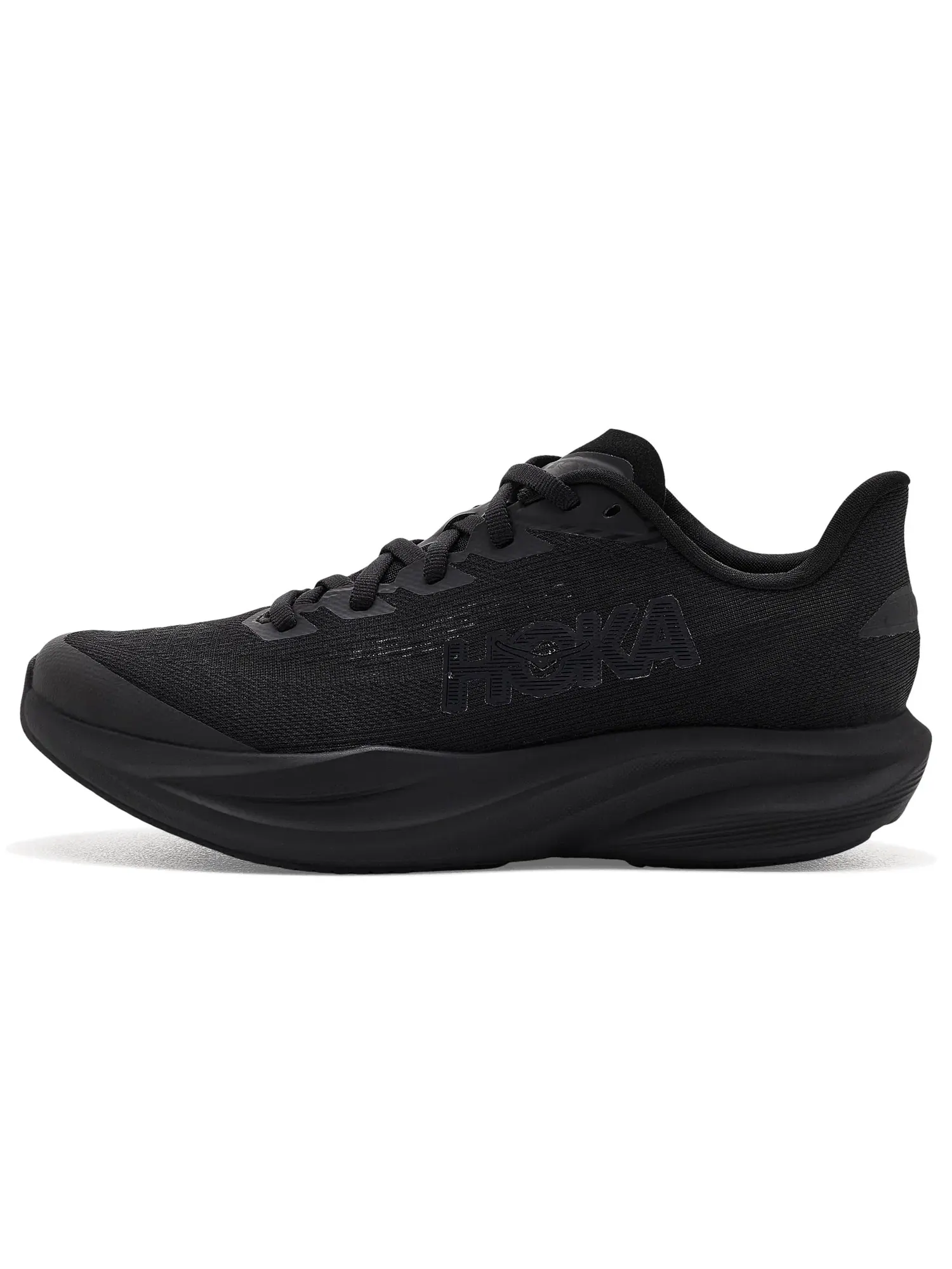 Кроссовки Mach 7 (для больших детей) Hoka Kids — изображение 4 из 4, черный/черный