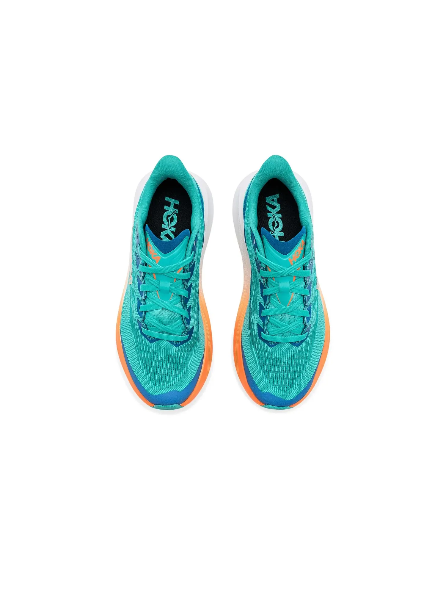 Кроссовки Mach 7 (для больших детей) Hoka Kids — изображение 2 из 4, синий/неоновый