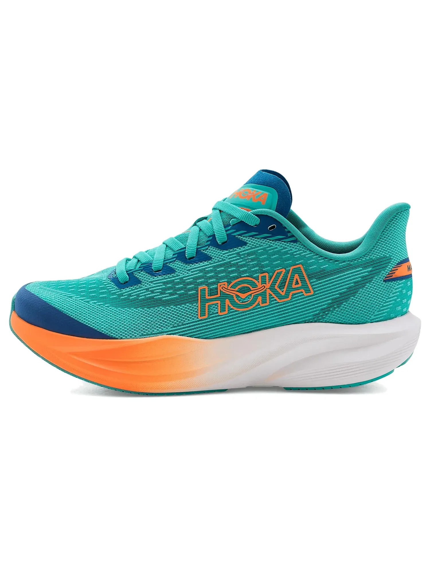 Кроссовки Mach 7 (для больших детей) Hoka Kids — изображение 4 из 4, синий/неоновый