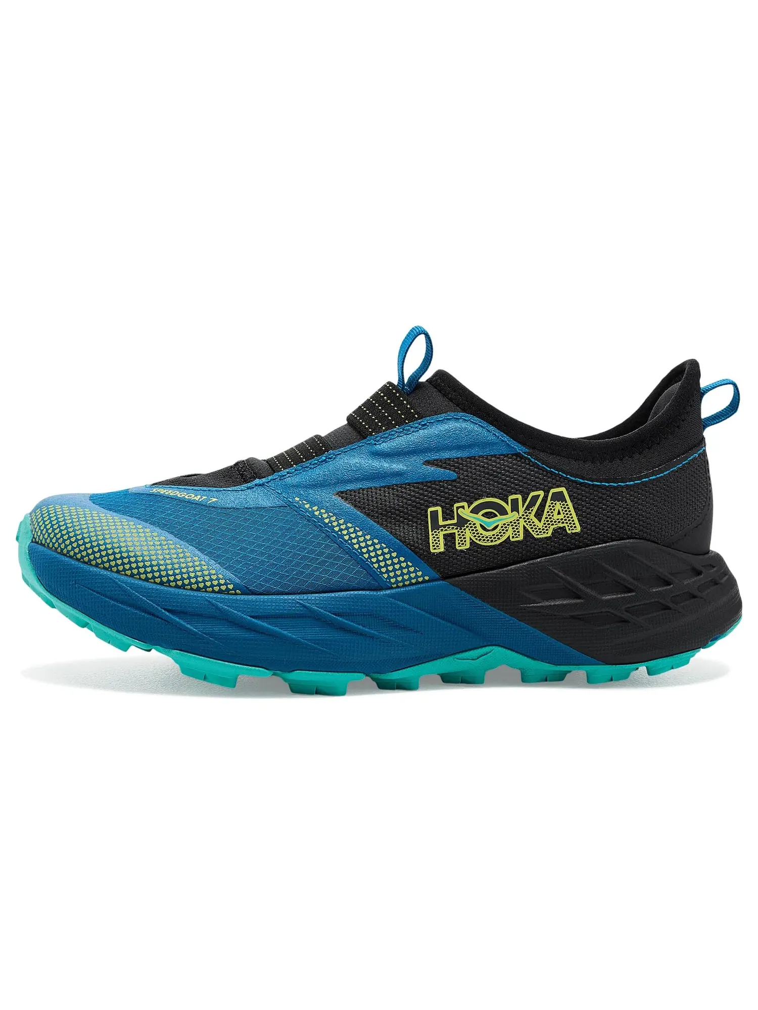 Кроссовки Speedgoat 7 (для маленьких детей) Hoka Kids — изображение 4 из 4, черный/синий