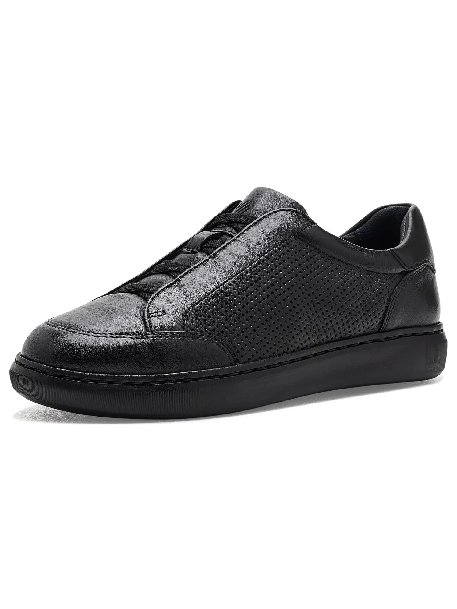 Кроссовки Anders Stretch Lace-To-Toe (для маленьких и больших детей) Johnston & Murphy Kids — изображение 1 из 4, черный
