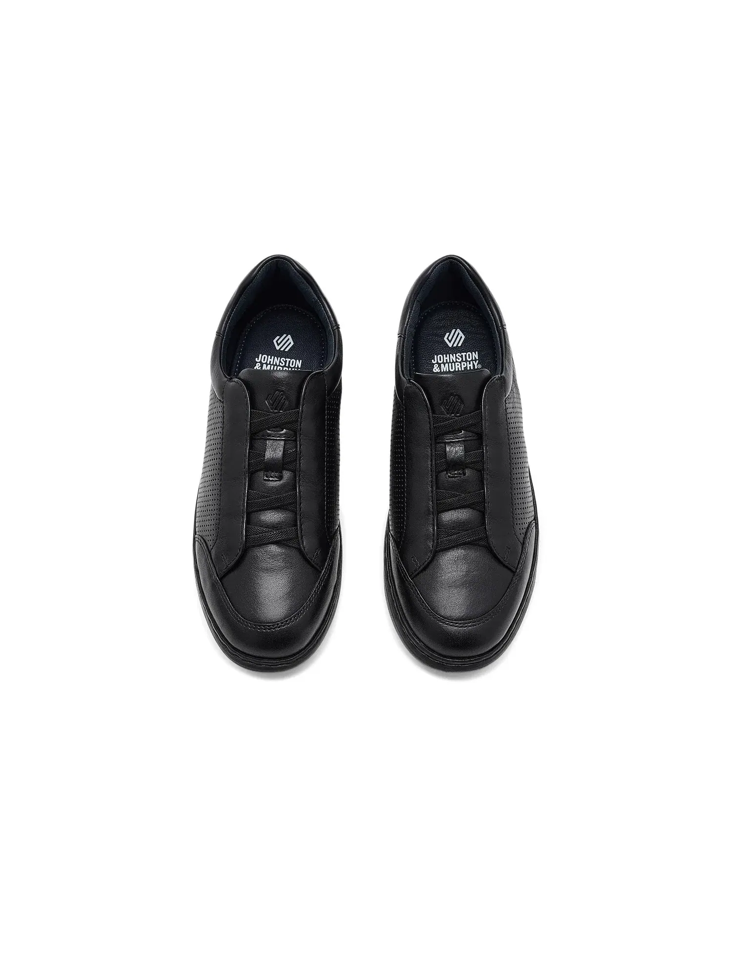 Кроссовки Anders Stretch Lace-To-Toe (для маленьких и больших детей) Johnston & Murphy Kids — изображение 2 из 4, черный
