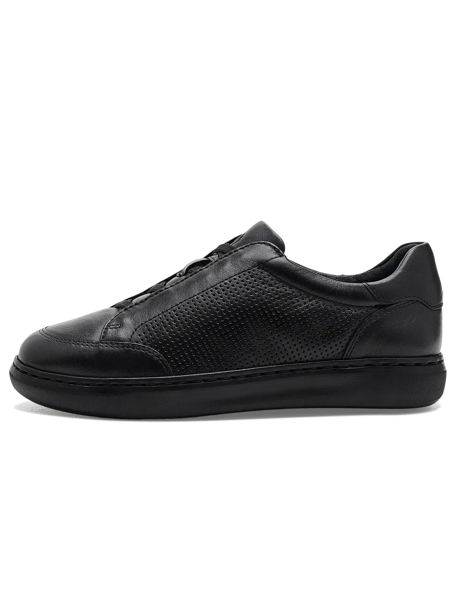 Кроссовки Anders Stretch Lace-To-Toe (для маленьких и больших детей) Johnston & Murphy Kids — изображение 4 из 4, черный