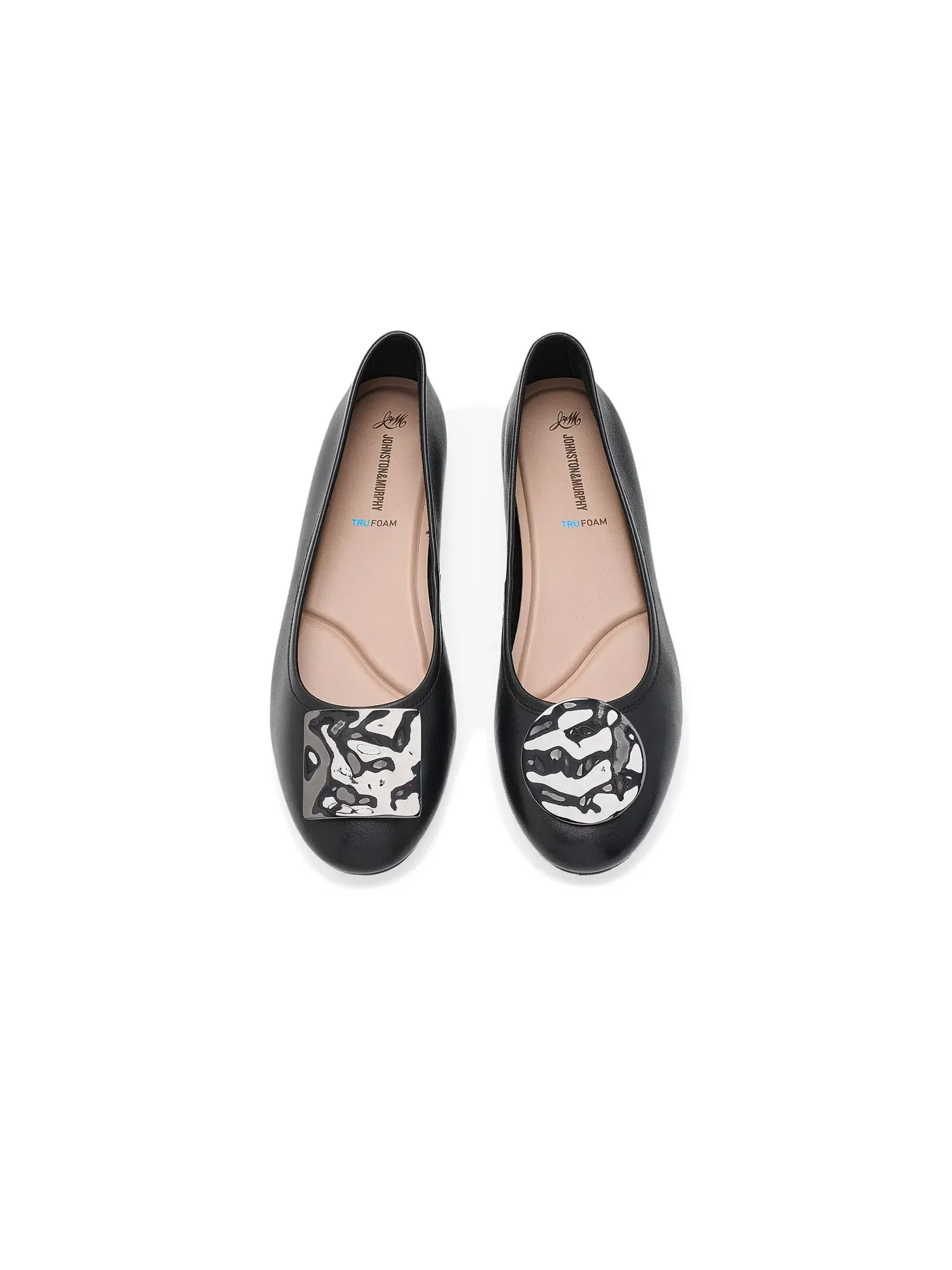 Балетки Claire Ornamental Flats Johnston & Murphy — изображение 2 из 4, черный