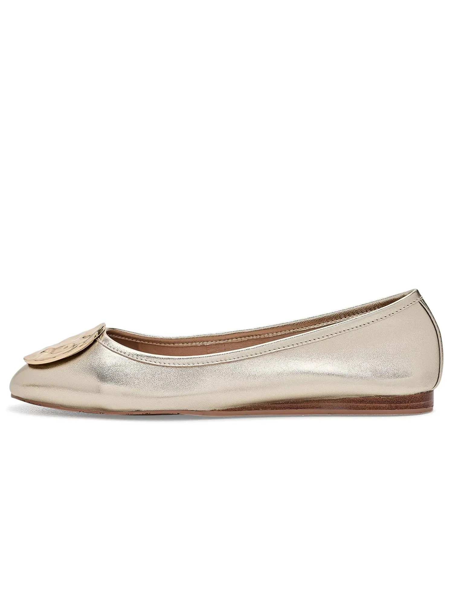 Балетки Claire Ornamental Flats Johnston & Murphy — изображение 4 из 4, золотистый металлик