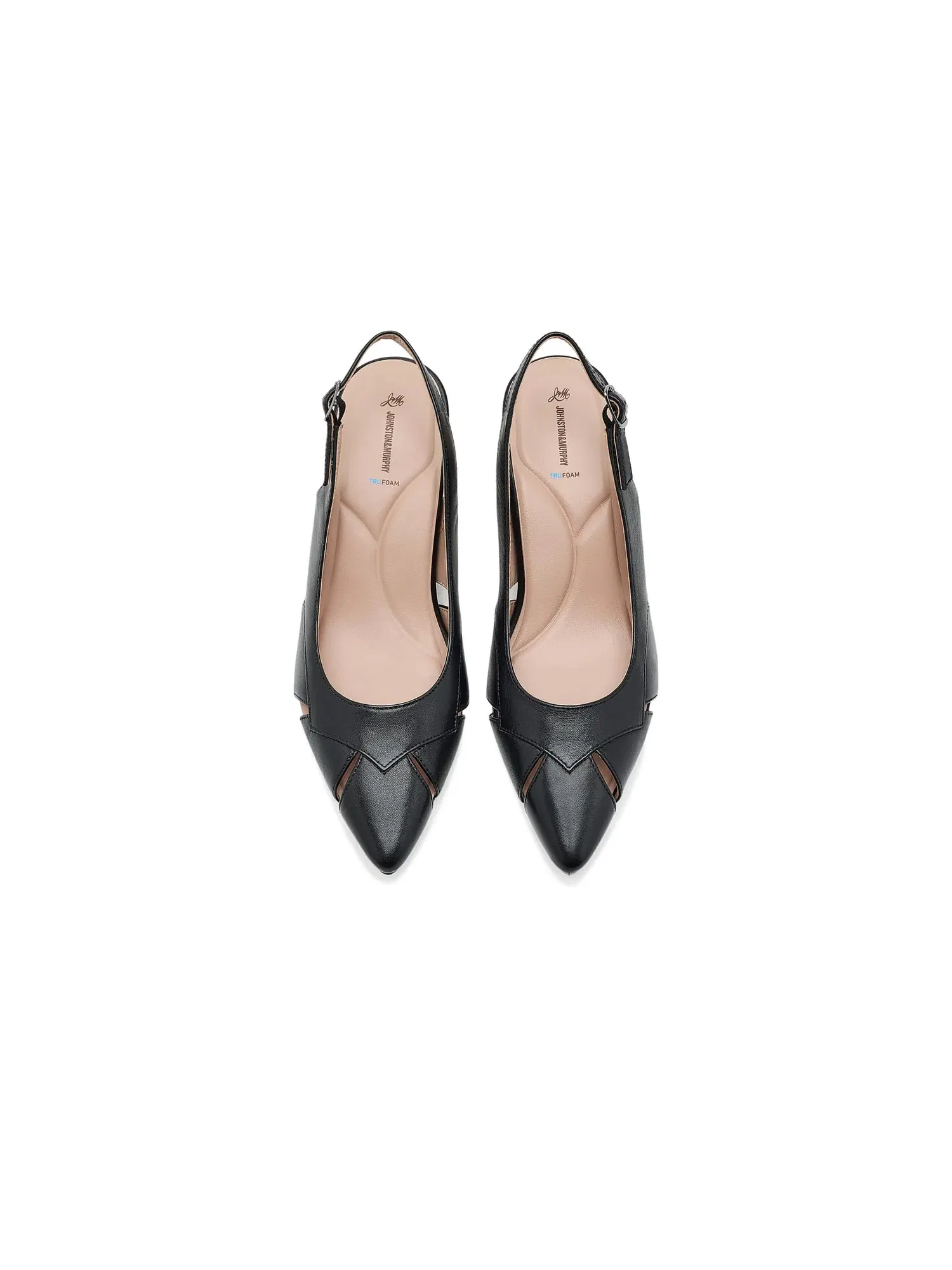 Туфли-слингбэки Lindsey Cutout Slingback Johnston & Murphy — изображение 2 из 4, черный