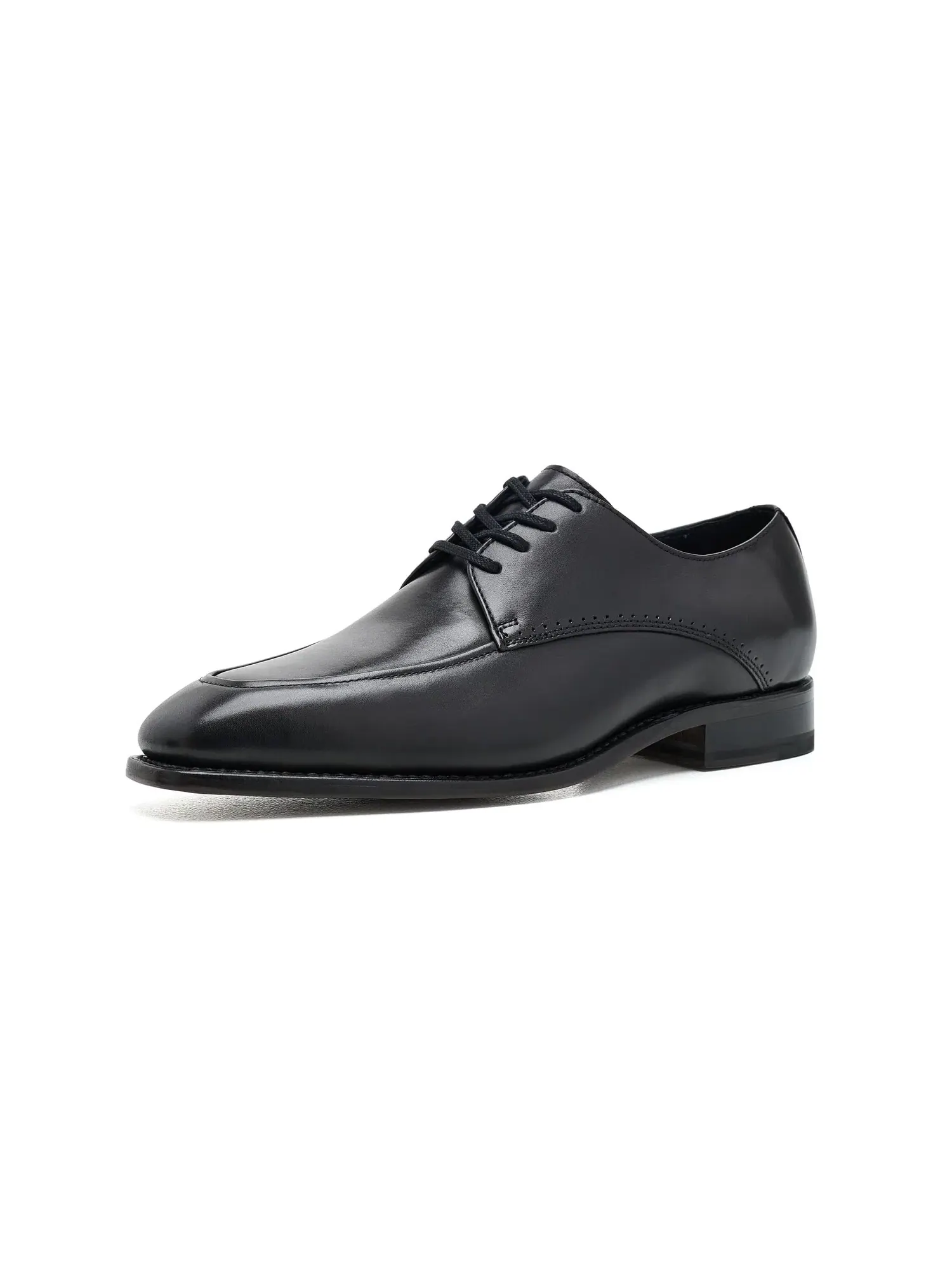 Оксфорды на шнуровке с мысом мокасин Ashton Moc Toe Lace-up Johnston & Murphy — изображение 1 из 4, черный