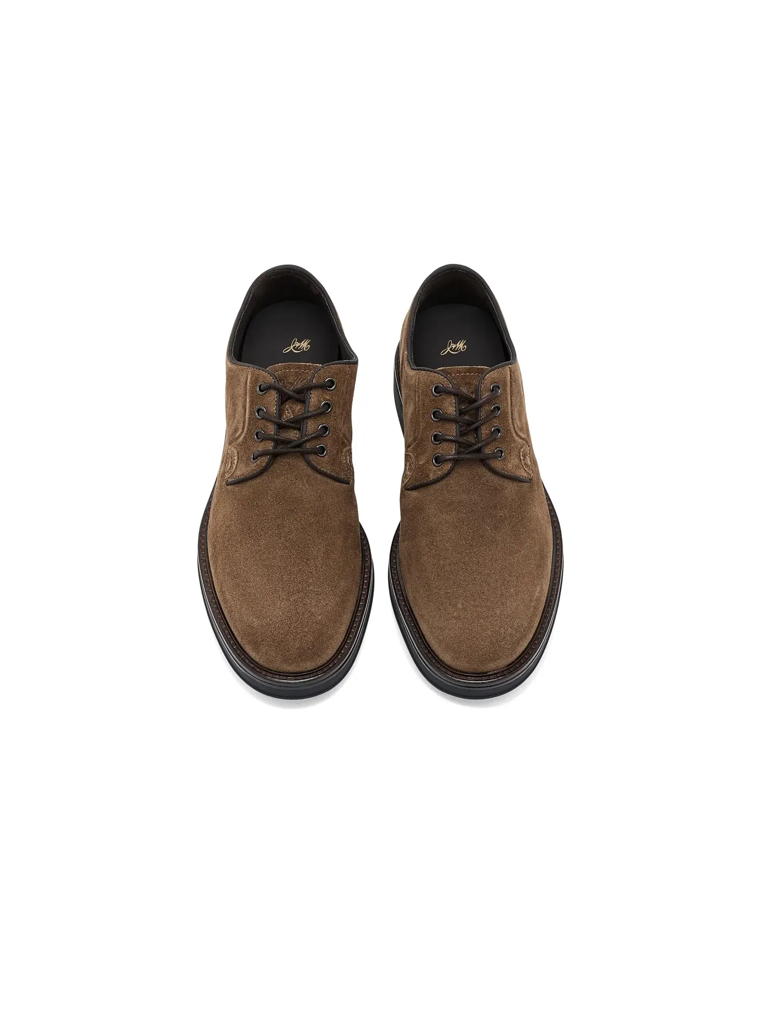 Оксфорды с гладким носком Brady Plain Toe Johnston & Murphy — изображение 2 из 4, коричневый