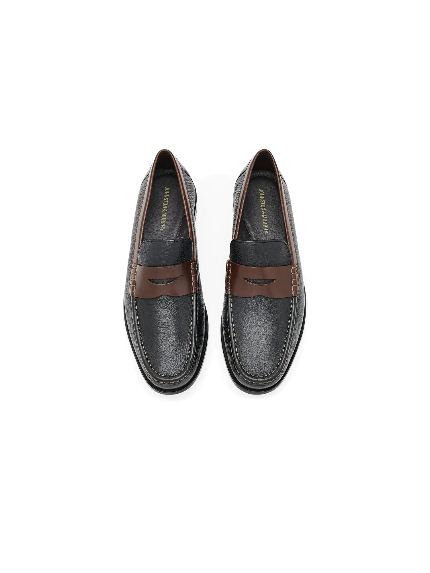 Лоферы Humphrey Penny Loafer Johnston & Murphy — изображение 2 из 4, черный/коричневый