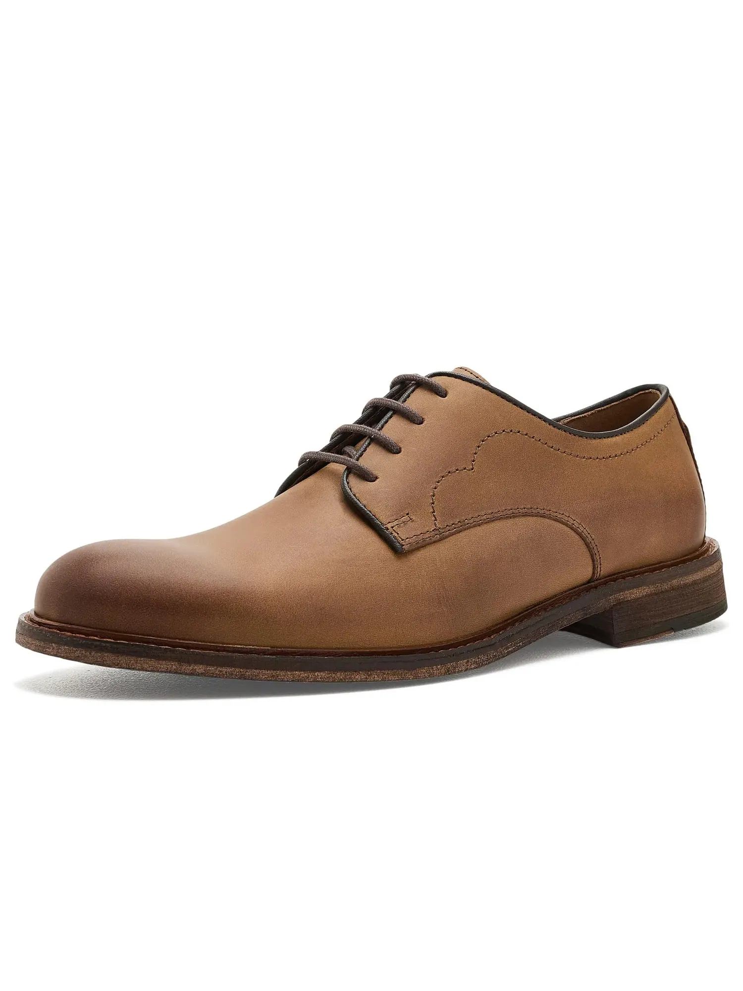 Оксфорды с гладким носком Ripley Plain Toe Johnston & Murphy — изображение 1 из 4, коричневый