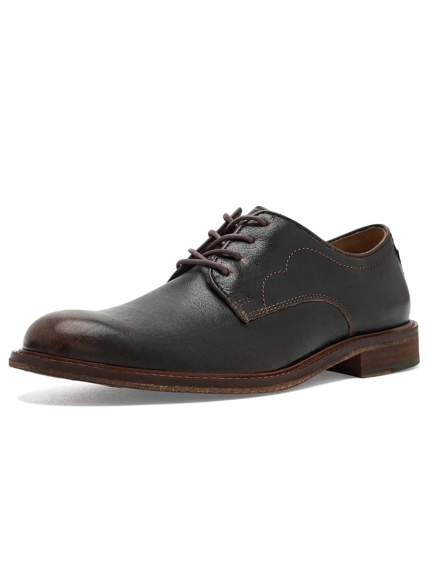 Оксфорды с гладким носком Ripley Plain Toe Johnston & Murphy — изображение 1 из 4, темный коричневый