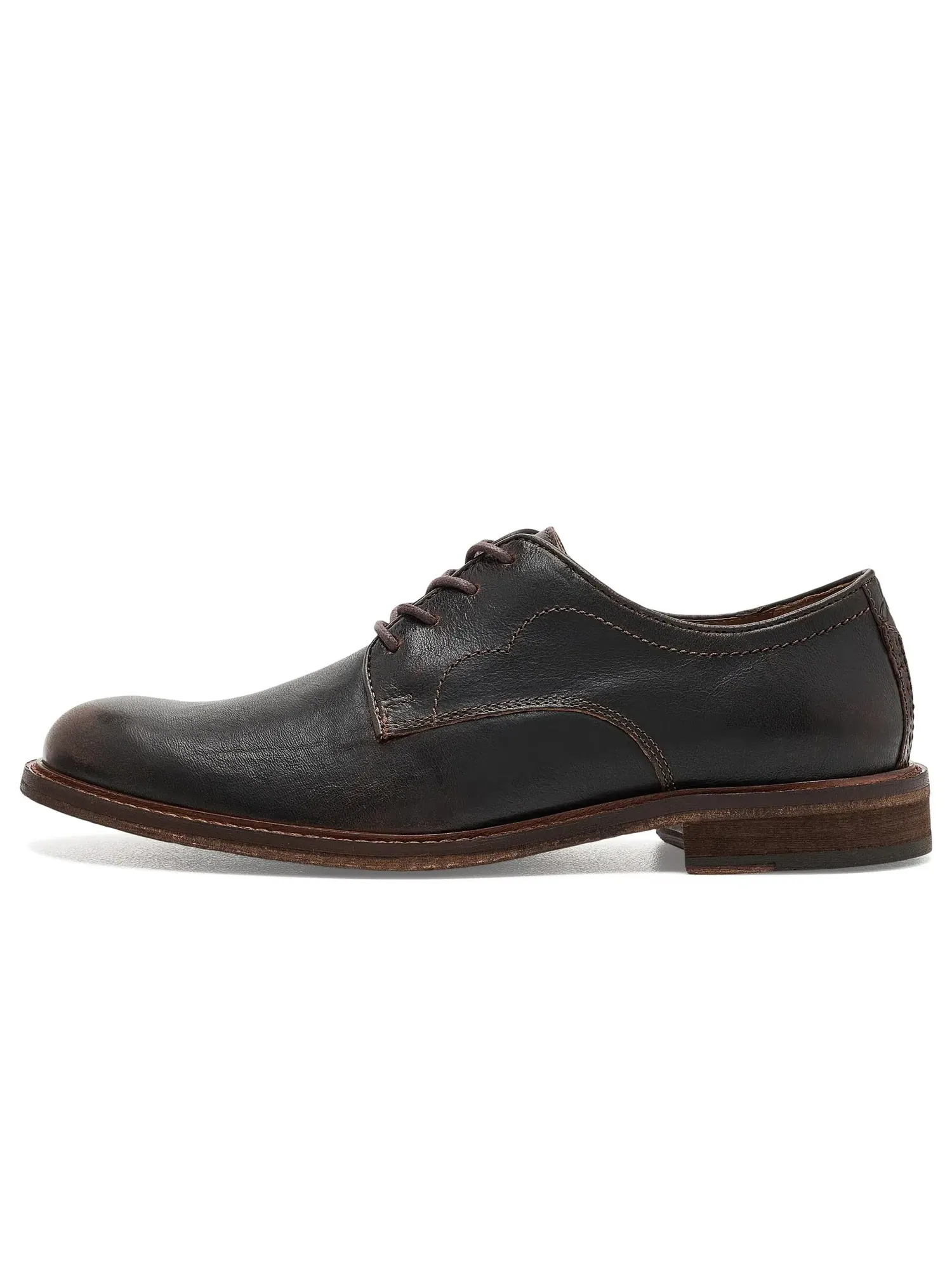 Оксфорды с гладким носком Ripley Plain Toe Johnston & Murphy — изображение 4 из 4, темный коричневый