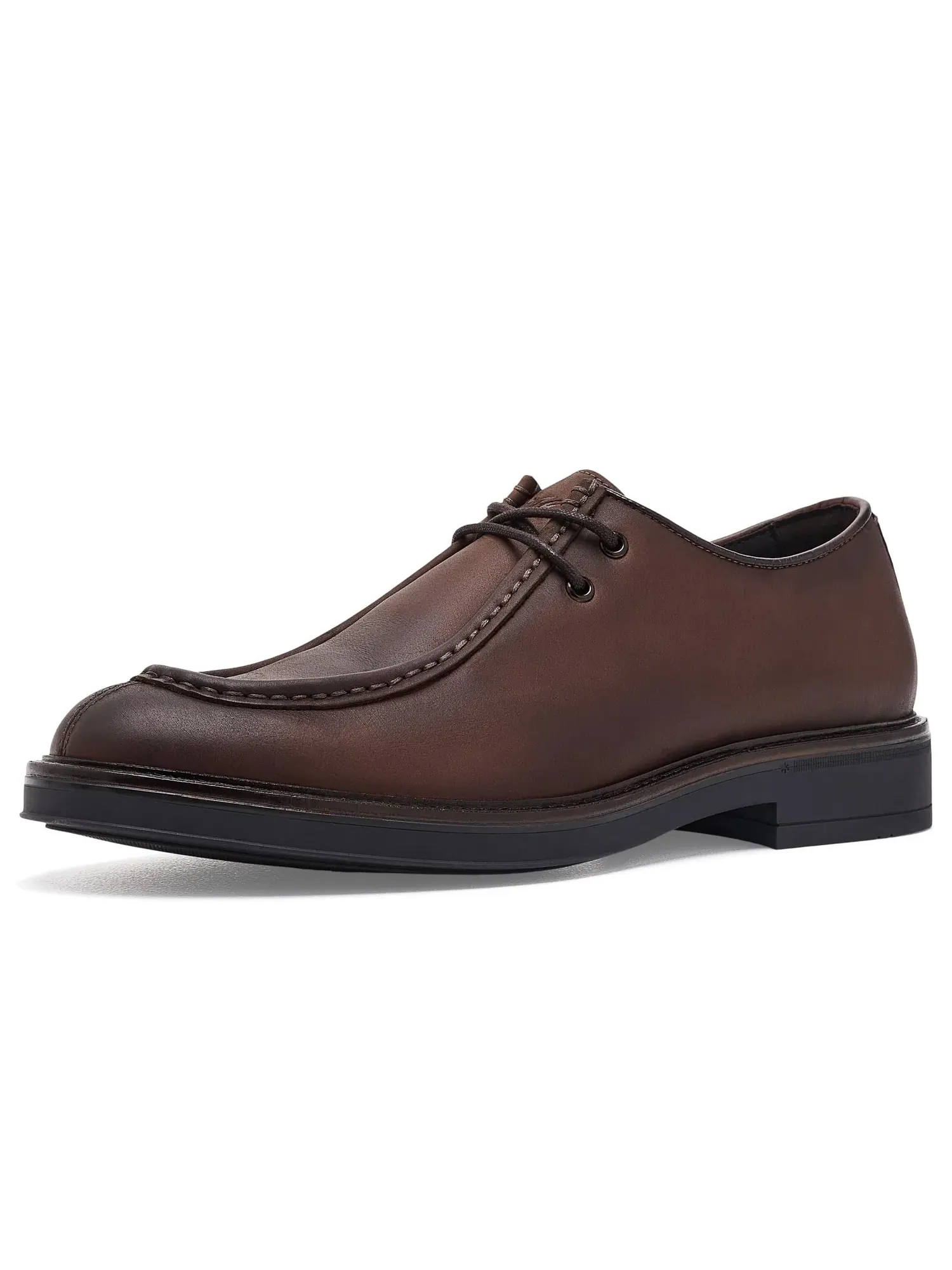 Лоферы на шнуровке с мысом мокасин Brady Moc Toe Lace-up Johnston & Murphy — изображение 1 из 4, коричневый