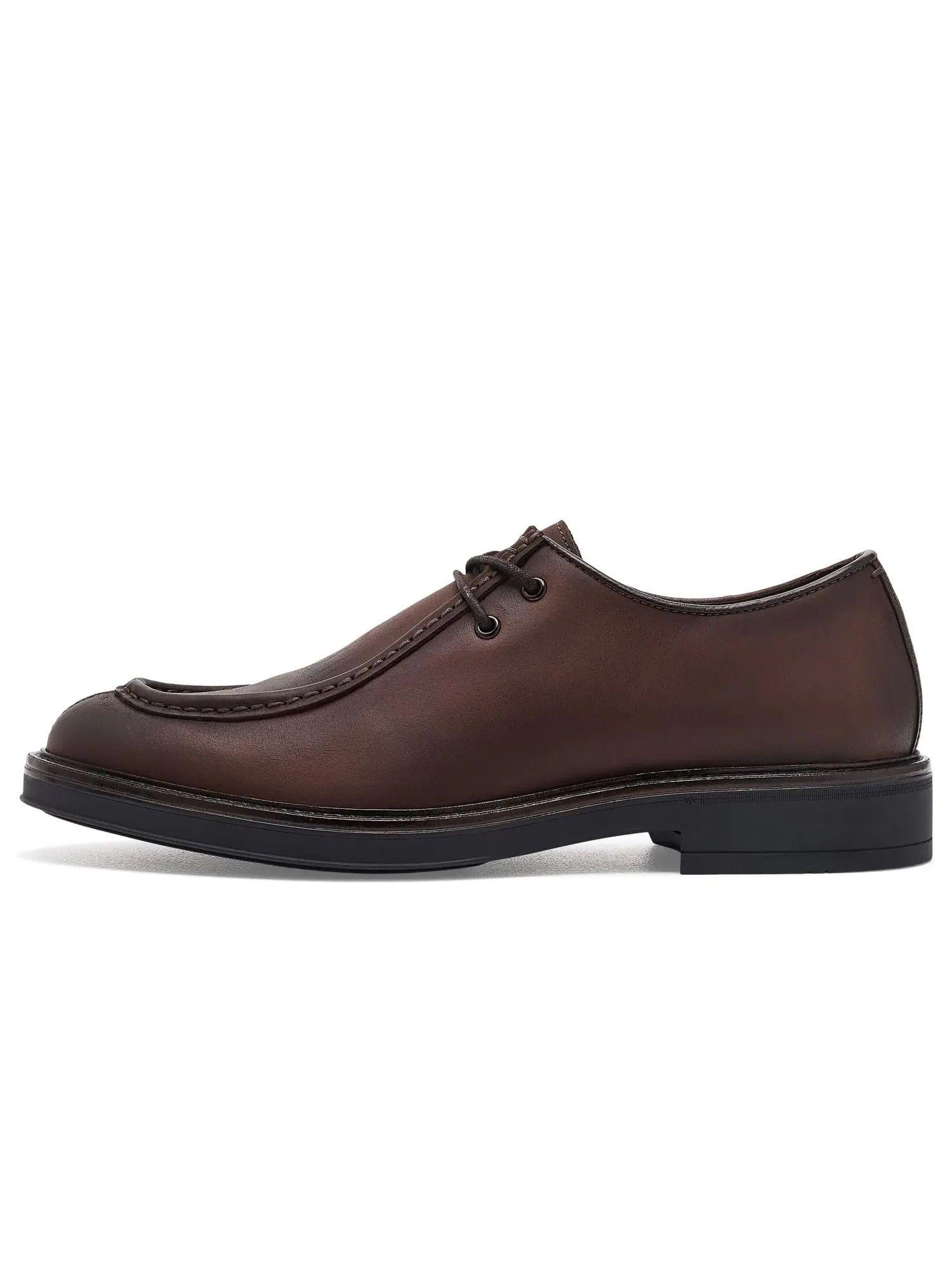 Лоферы на шнуровке с мысом мокасин Brady Moc Toe Lace-up Johnston & Murphy — изображение 4 из 4, коричневый