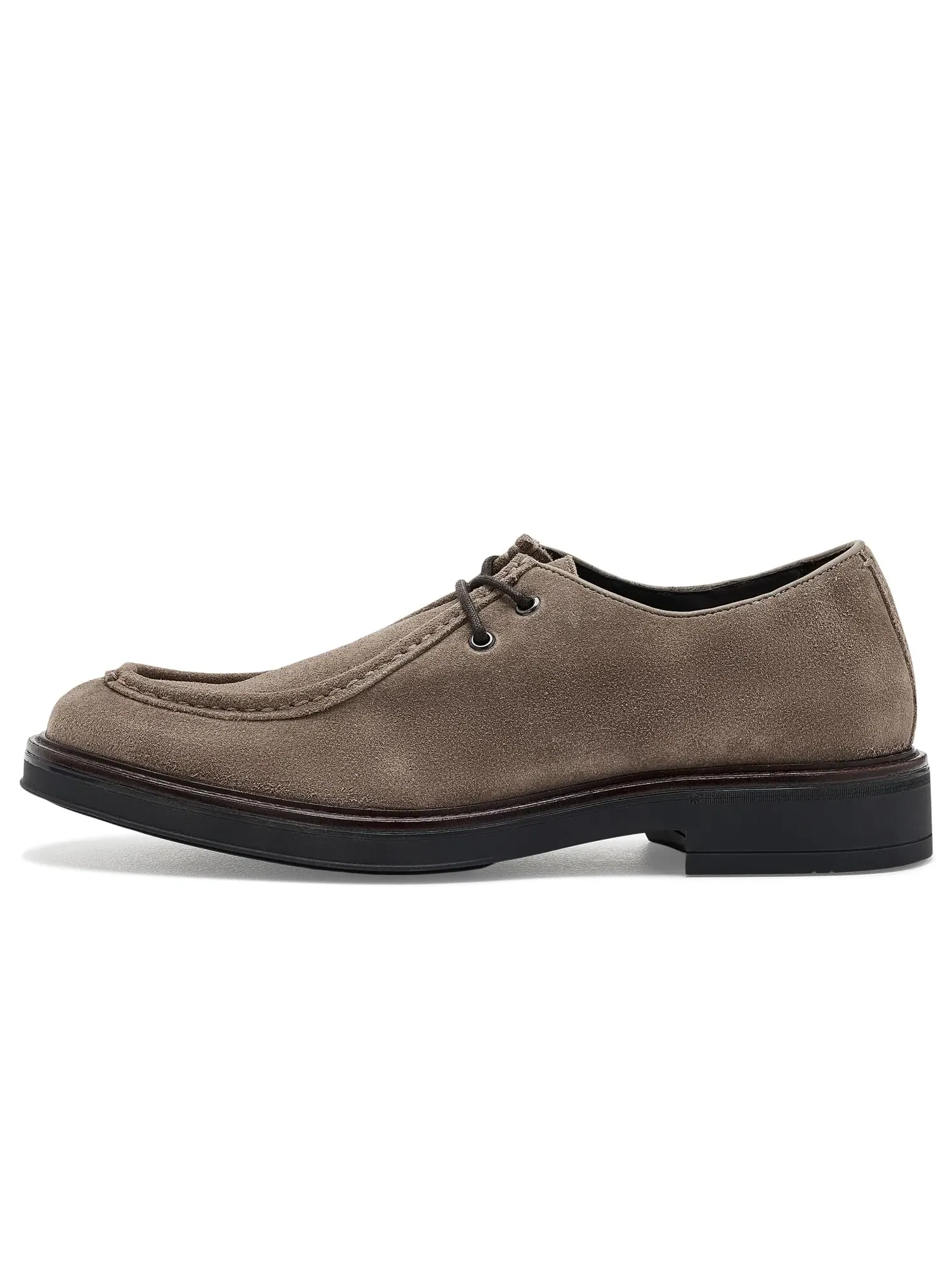 Лоферы на шнуровке с мысом мокасин Brady Moc Toe Lace-up Johnston & Murphy — изображение 4 из 4, серый