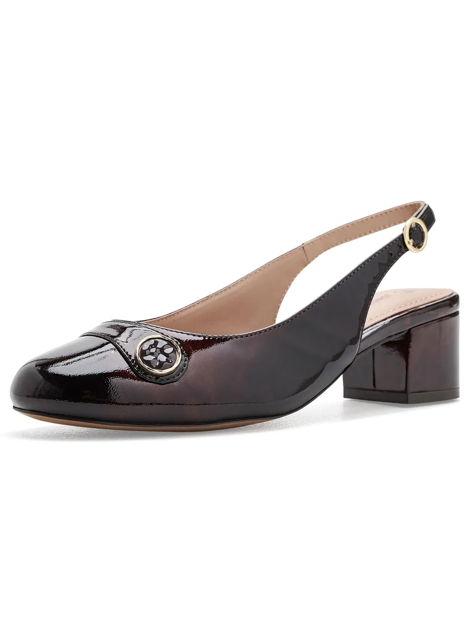 Туфли-слингбэки Sienna Button Slingback Johnston & Murphy — изображение 1 из 4, коричневый