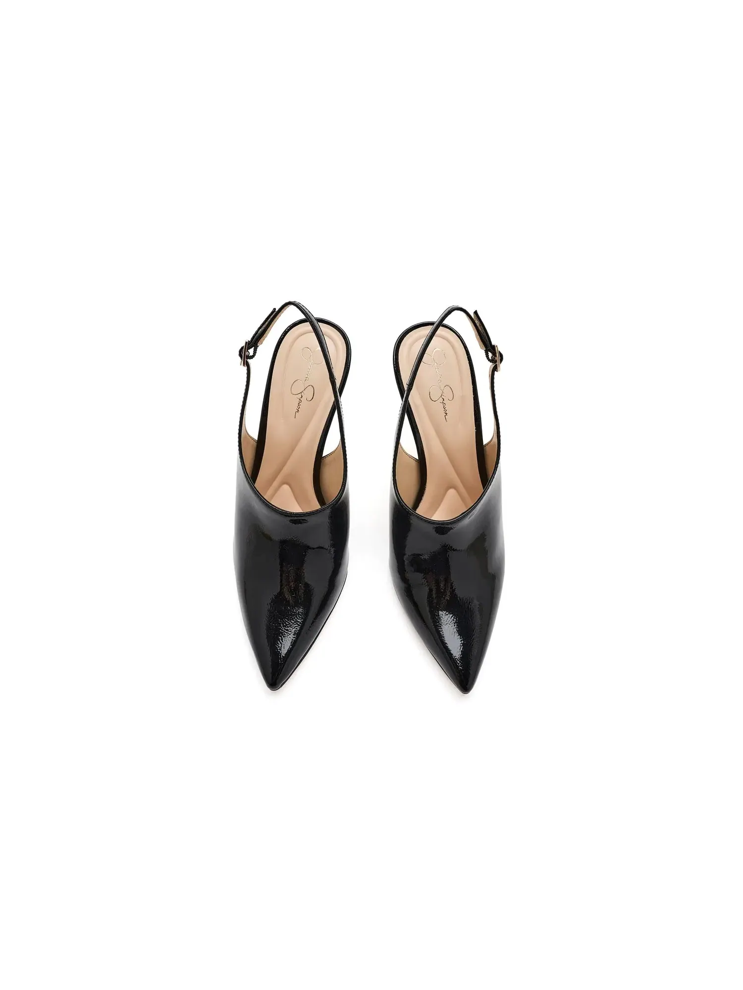 Мюли на высоком каблуке Pavie Pointed Toe High Heels Mule Jessica Simpson — изображение 2 из 4, черный