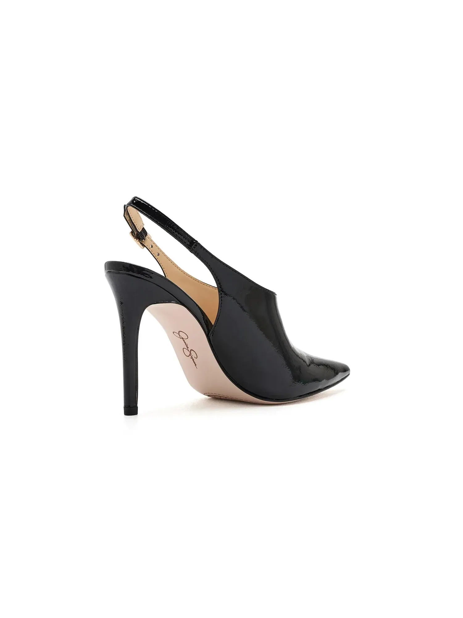 Мюли на высоком каблуке Pavie Pointed Toe High Heels Mule Jessica Simpson — изображение 3 из 4, черный