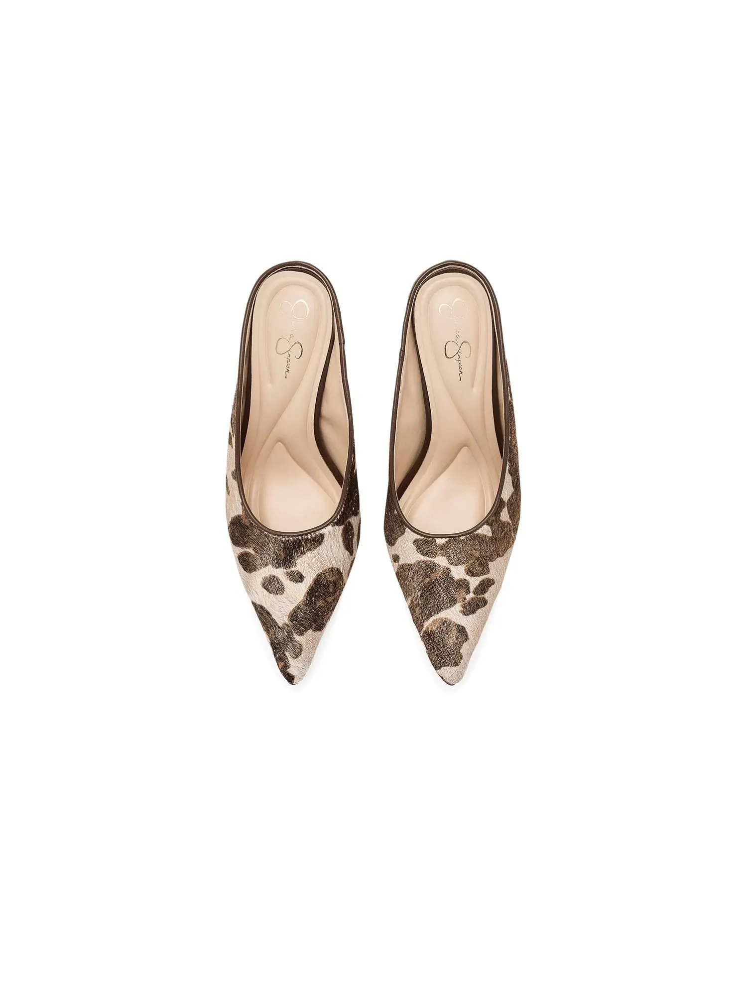 Мюли на высоком каблуке Wilix High Heels Mule Jessica Simpson — изображение 2 из 4, натуральный/золотистый