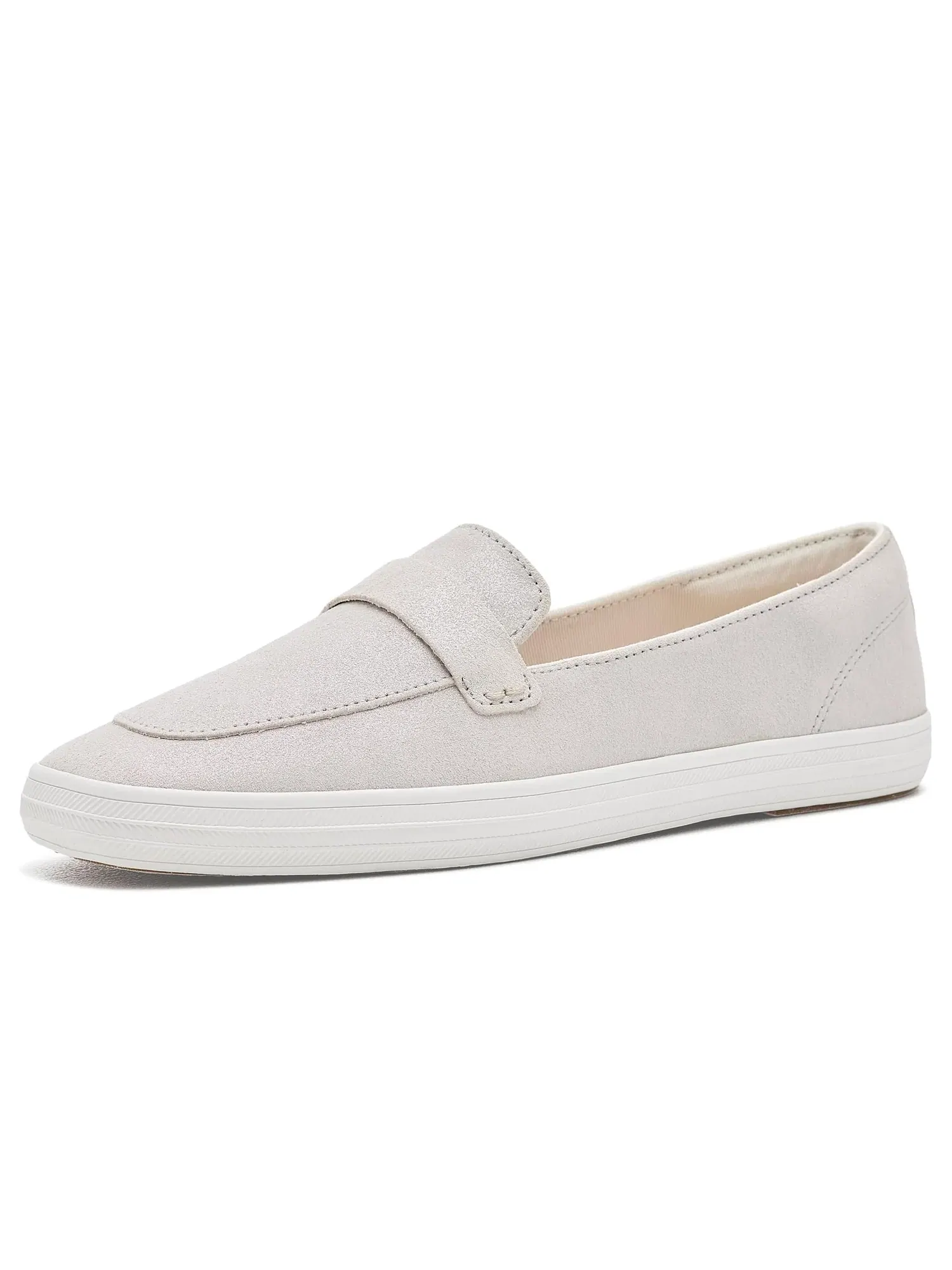 Лоферы с квадратным носком без шнурков Keds — изображение 1 из 4, бледный серебристый