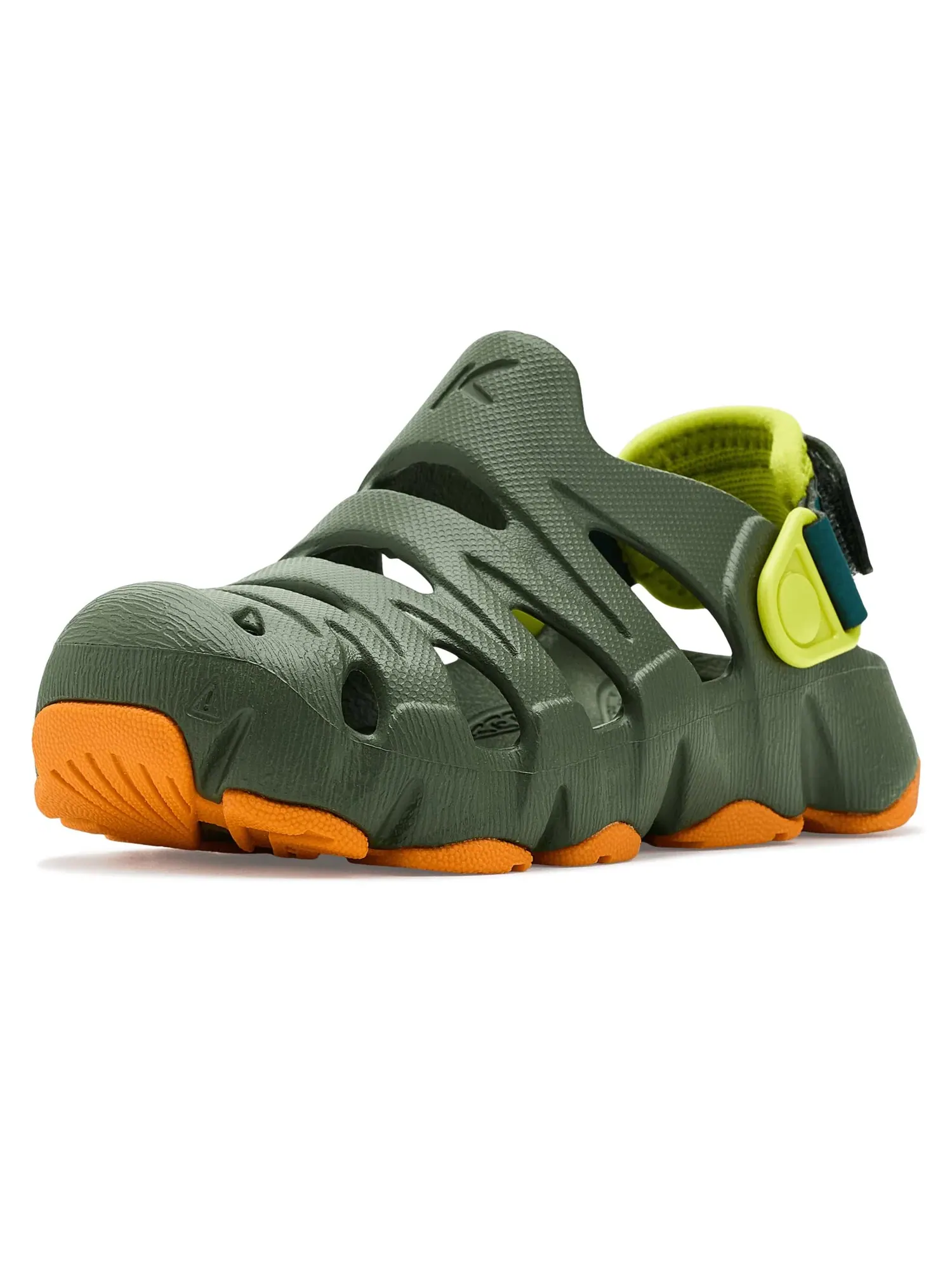 Сабо HyperFLT Clog (для малышей, маленьких и больших детей) Keen Kids — изображение 1 из 4, зеленый/оранжевый