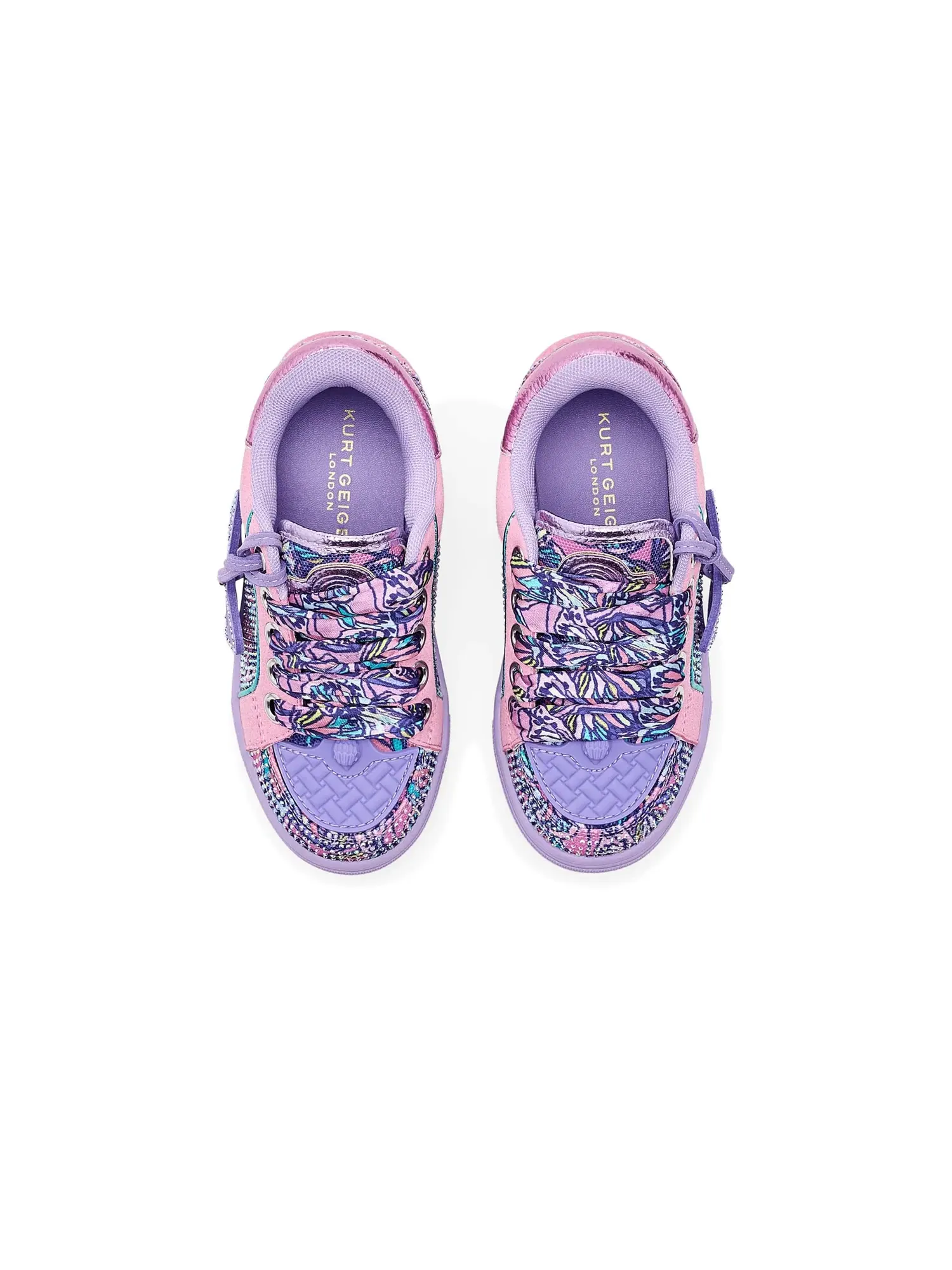 Кроссовки Mini Southbank Tag (для маленьких и больших детей) Kurt Geiger London Kids — изображение 2 из 4, мульти