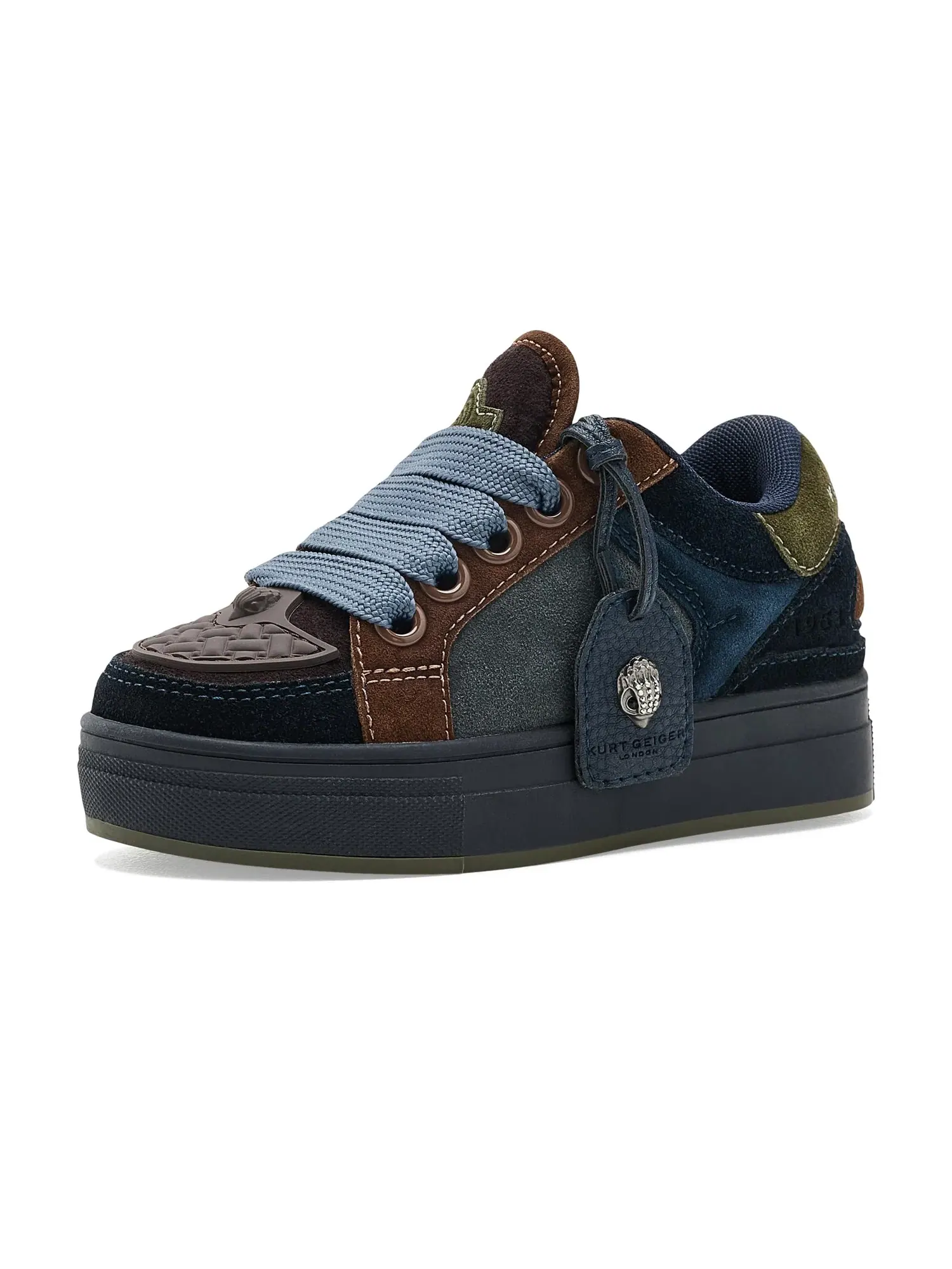 Кроссовки Mini Southbank Tag (для маленьких и больших детей) Kurt Geiger London Kids — изображение 1 из 4, синий темный