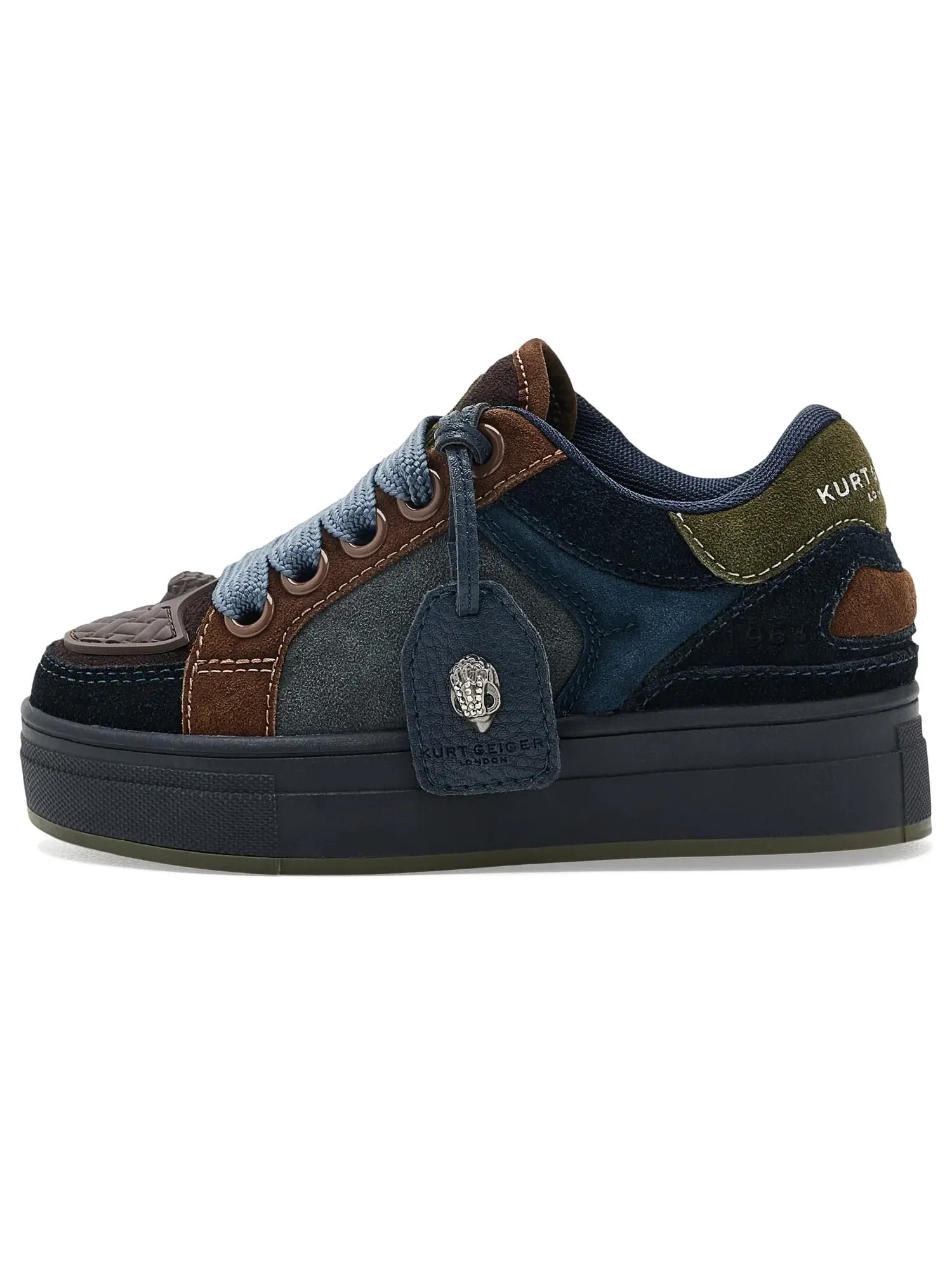 Кроссовки Mini Southbank Tag (для маленьких и больших детей) Kurt Geiger London Kids — изображение 4 из 4, синий темный