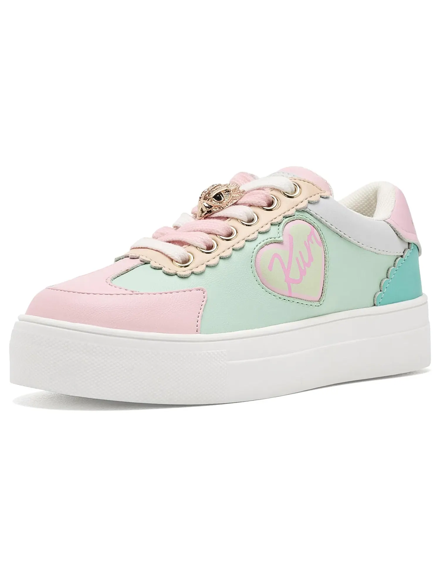 Кроссовки Mini Islington Cupsole (для маленьких и больших детей) Kurt Geiger London Kids — изображение 1 из 4, мульти