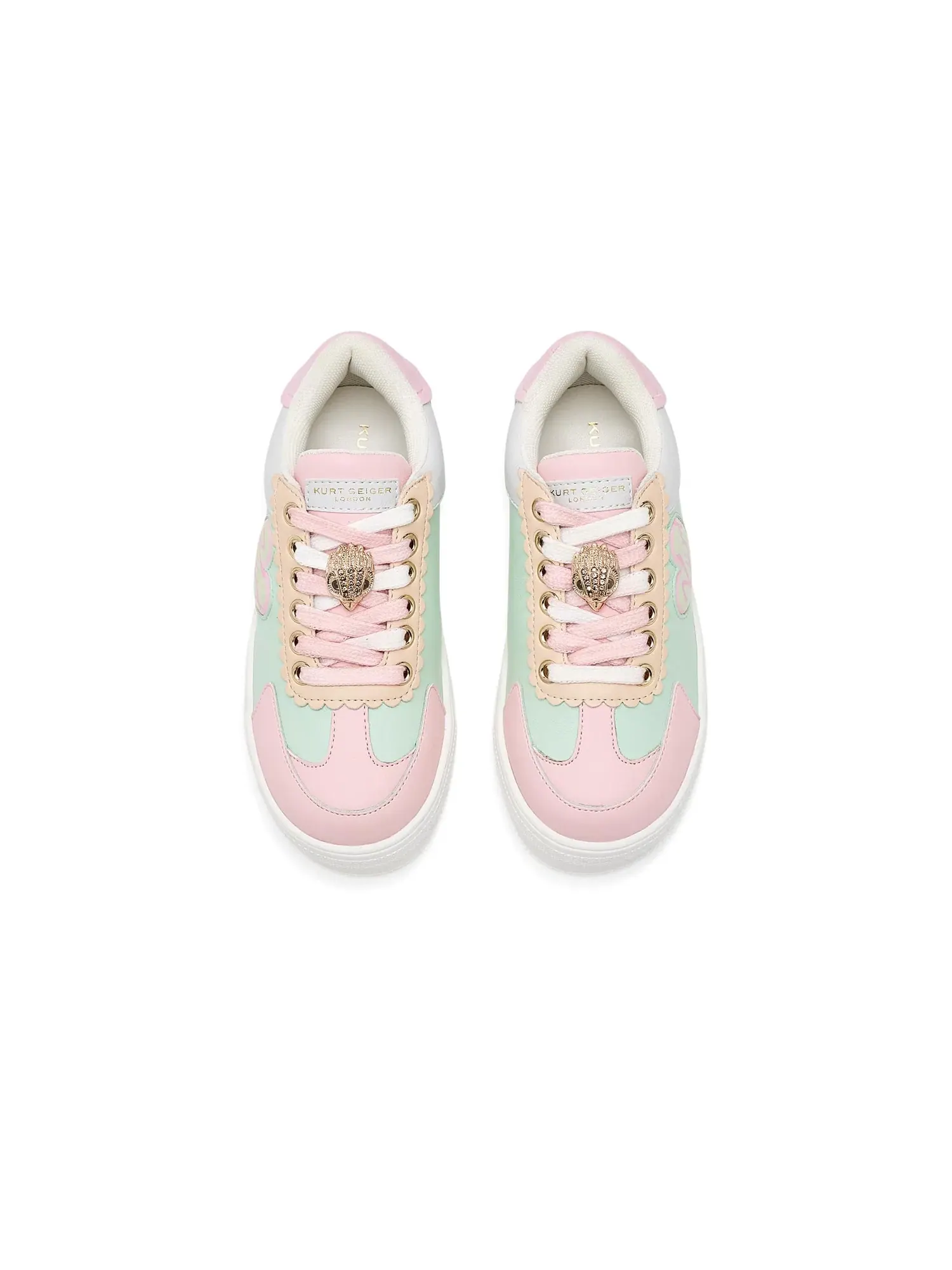 Кроссовки Mini Islington Cupsole (для маленьких и больших детей) Kurt Geiger London Kids — изображение 2 из 4, мульти