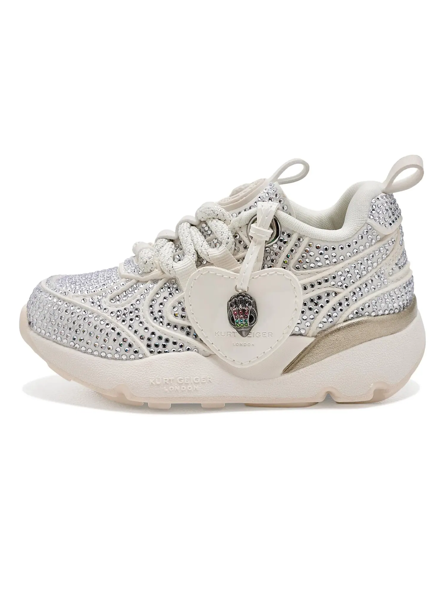 Кроссовки Mini Kurt Runner (для малышей) Kurt Geiger London Kids — изображение 4 из 4, белый