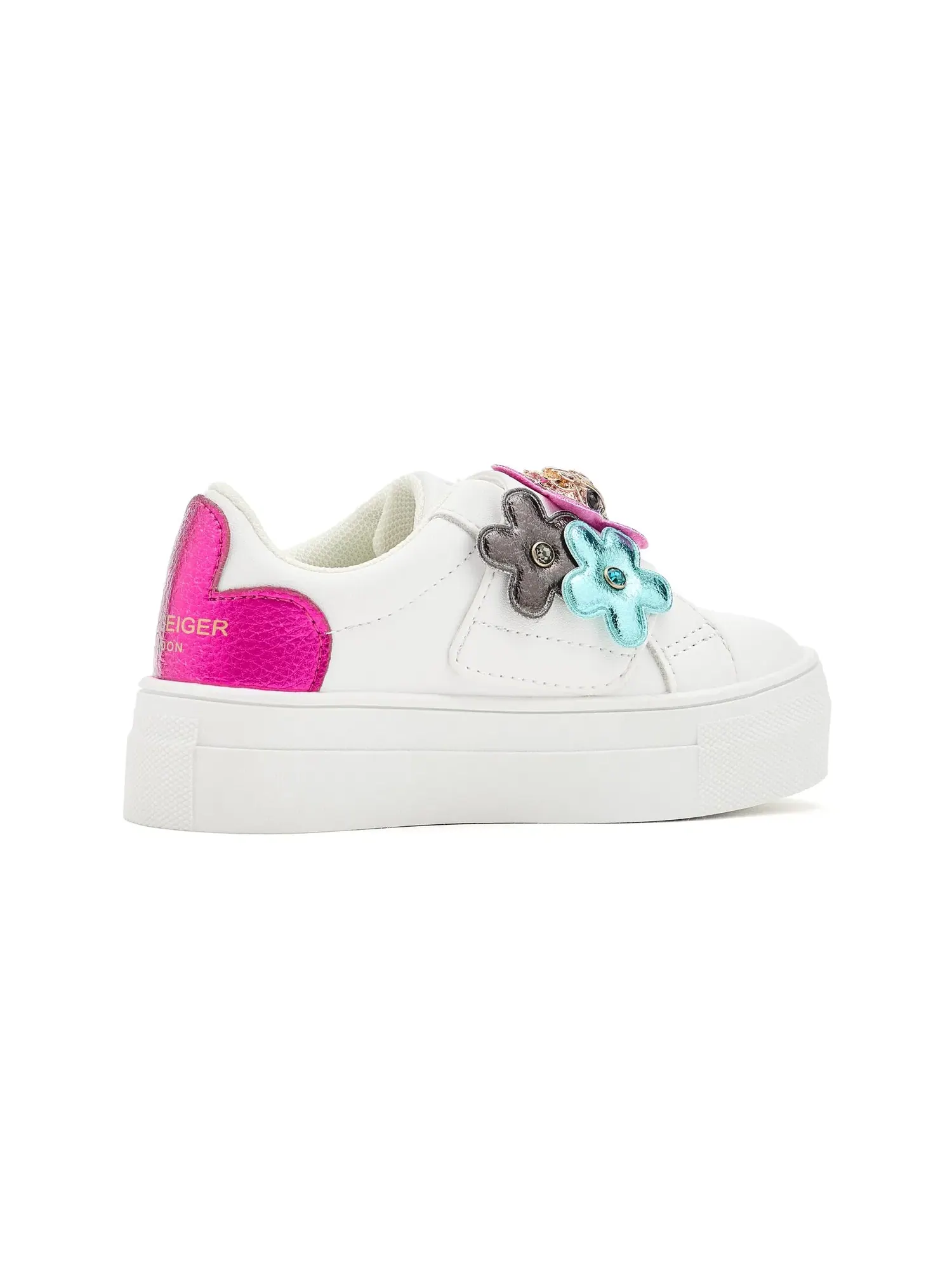 Кроссовки Mini Flower Petal (для малышей) Kurt Geiger London Kids — изображение 3 из 4, белый мульти