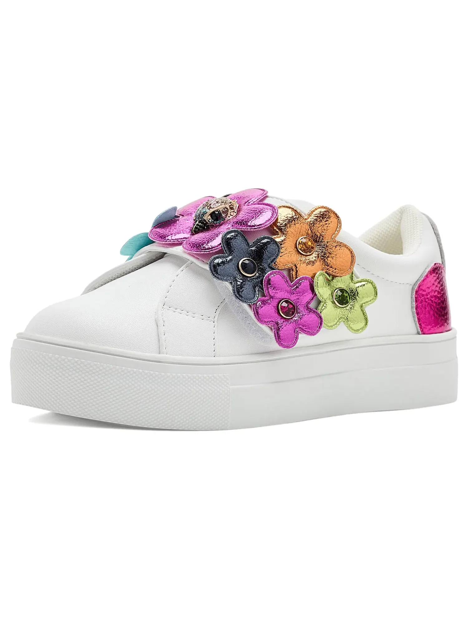 Кроссовки Mini Flower Petal (для маленьких и больших детей) Kurt Geiger London Kids — изображение 1 из 4, белый мульти