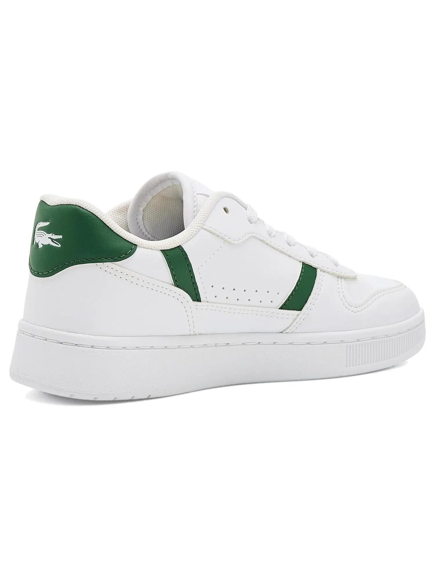 Кроссовки с Т-образными зажимами (для маленьких и больших детей) Lacoste Kids — изображение 3 из 4, белый/темный зеленый