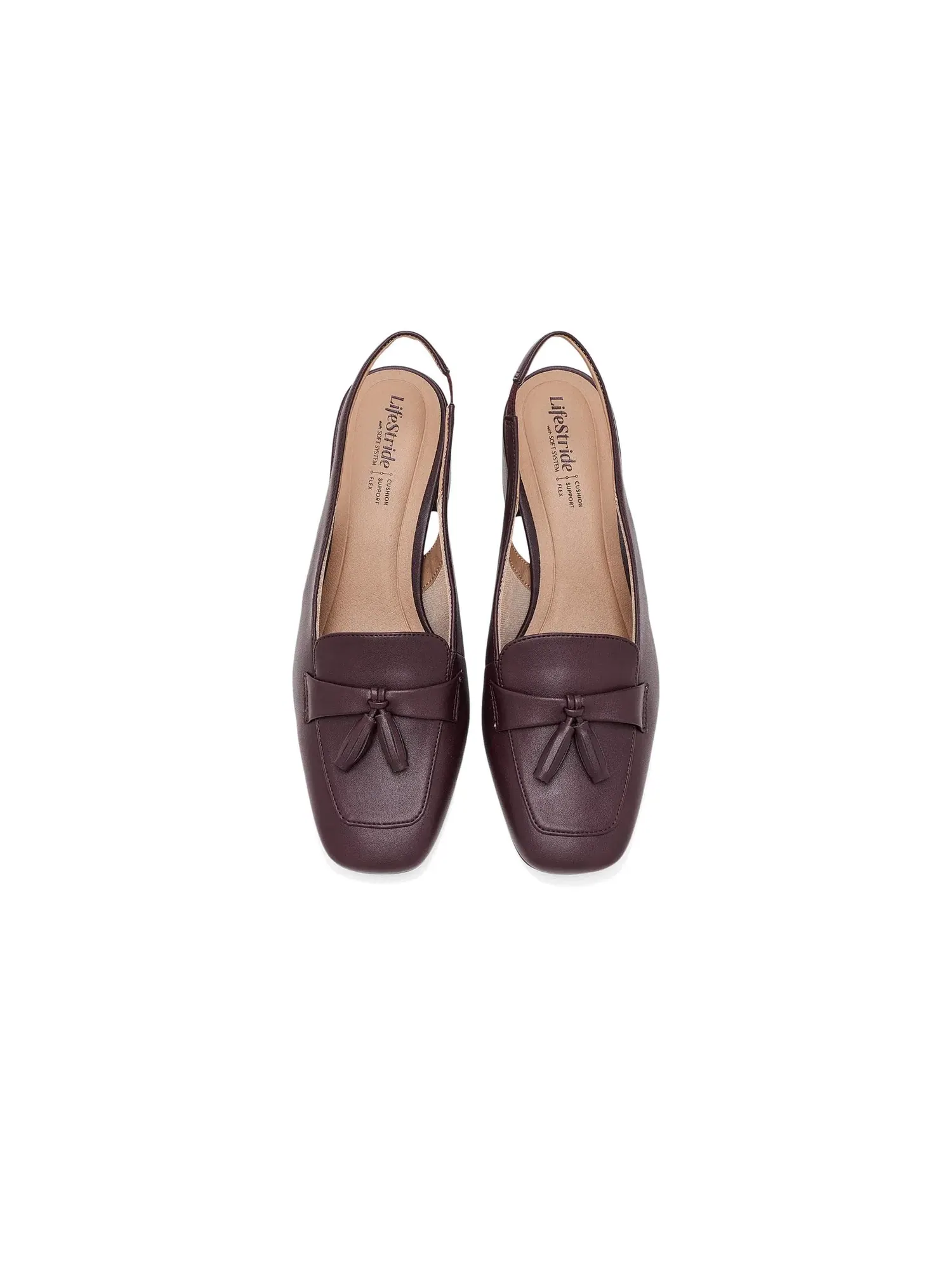 Туфли-слингбэки Clarissa Slingback Shoes Lifestride — изображение 2 из 4, бордовый