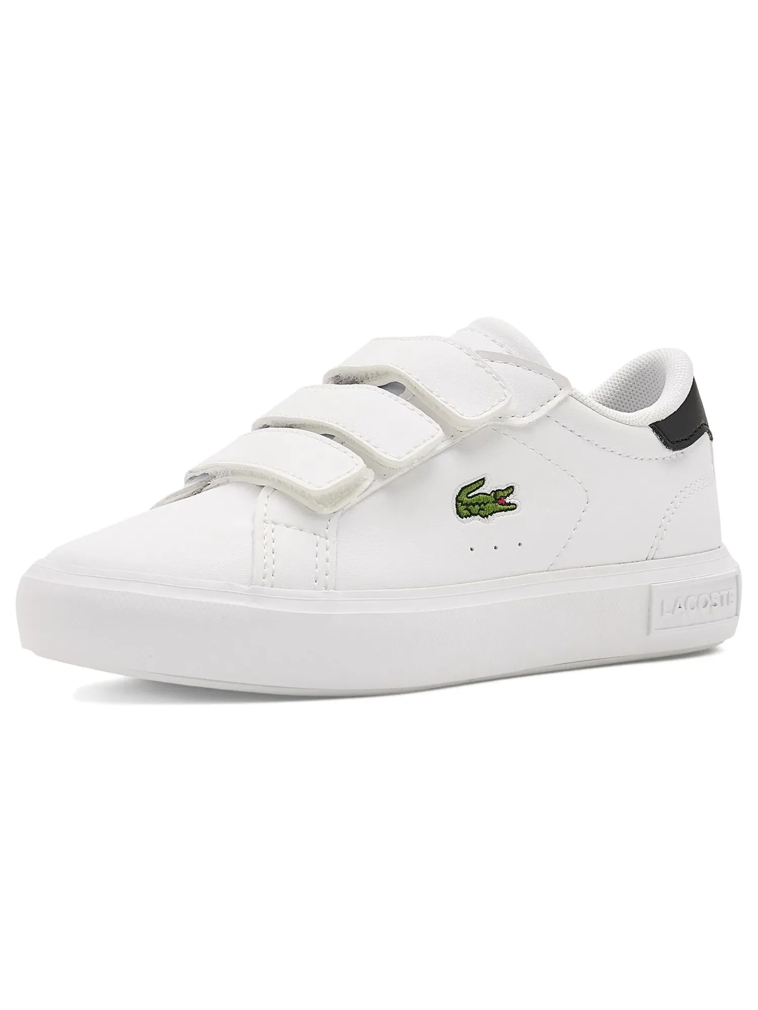 Кроссовки Powercourt (для маленьких детей) Lacoste Kids — изображение 1 из 4, белый/черный