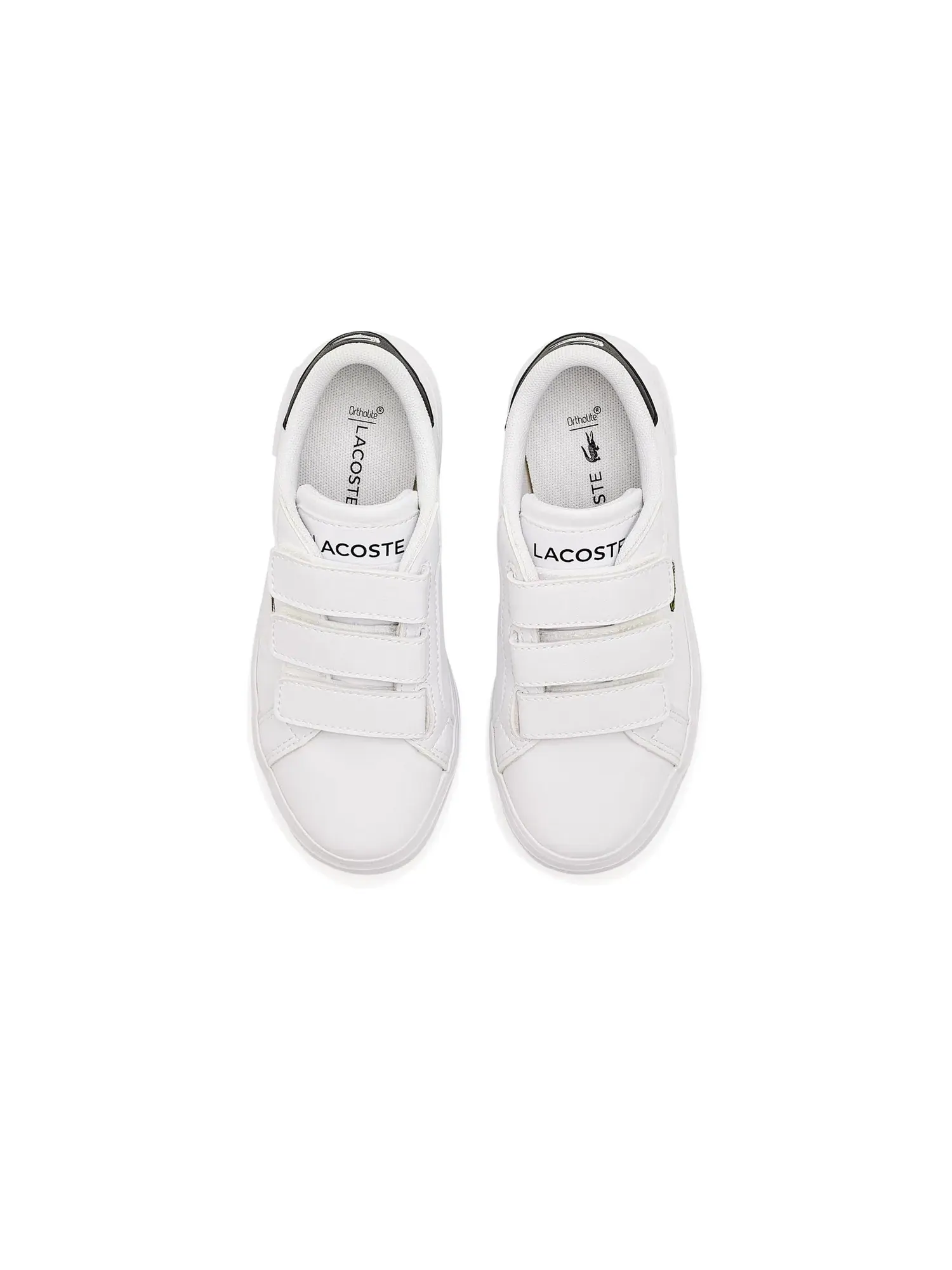 Кроссовки Powercourt (для маленьких детей) Lacoste Kids — изображение 2 из 4, белый/черный