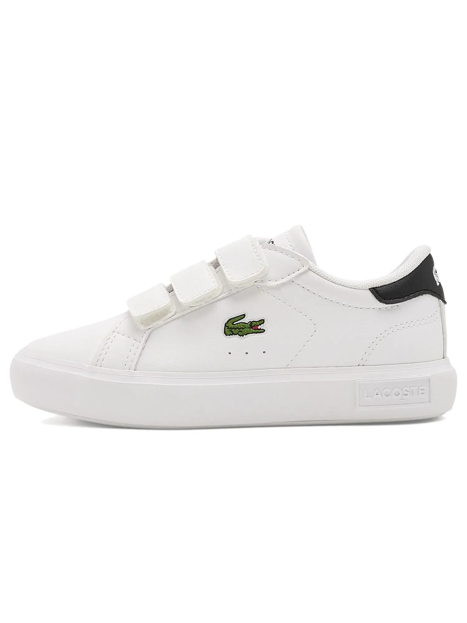 Кроссовки Powercourt (для маленьких детей) Lacoste Kids — изображение 4 из 4, белый/черный