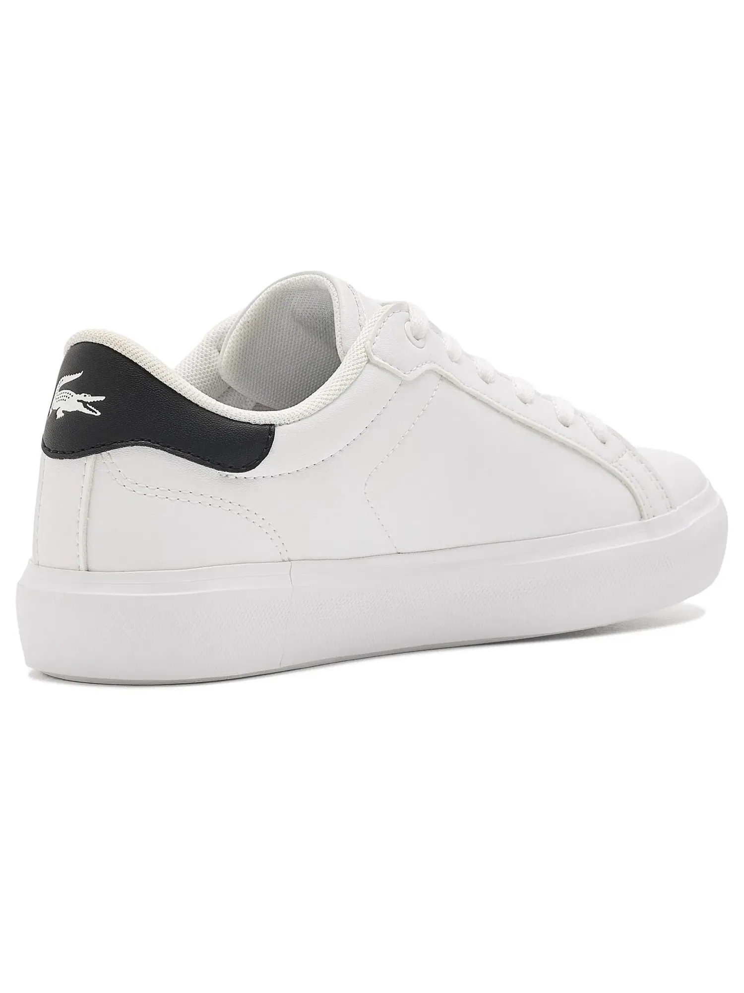 Кроссовки Powercourt (для маленьких и больших детей) Lacoste Kids — изображение 3 из 4, белый/черный