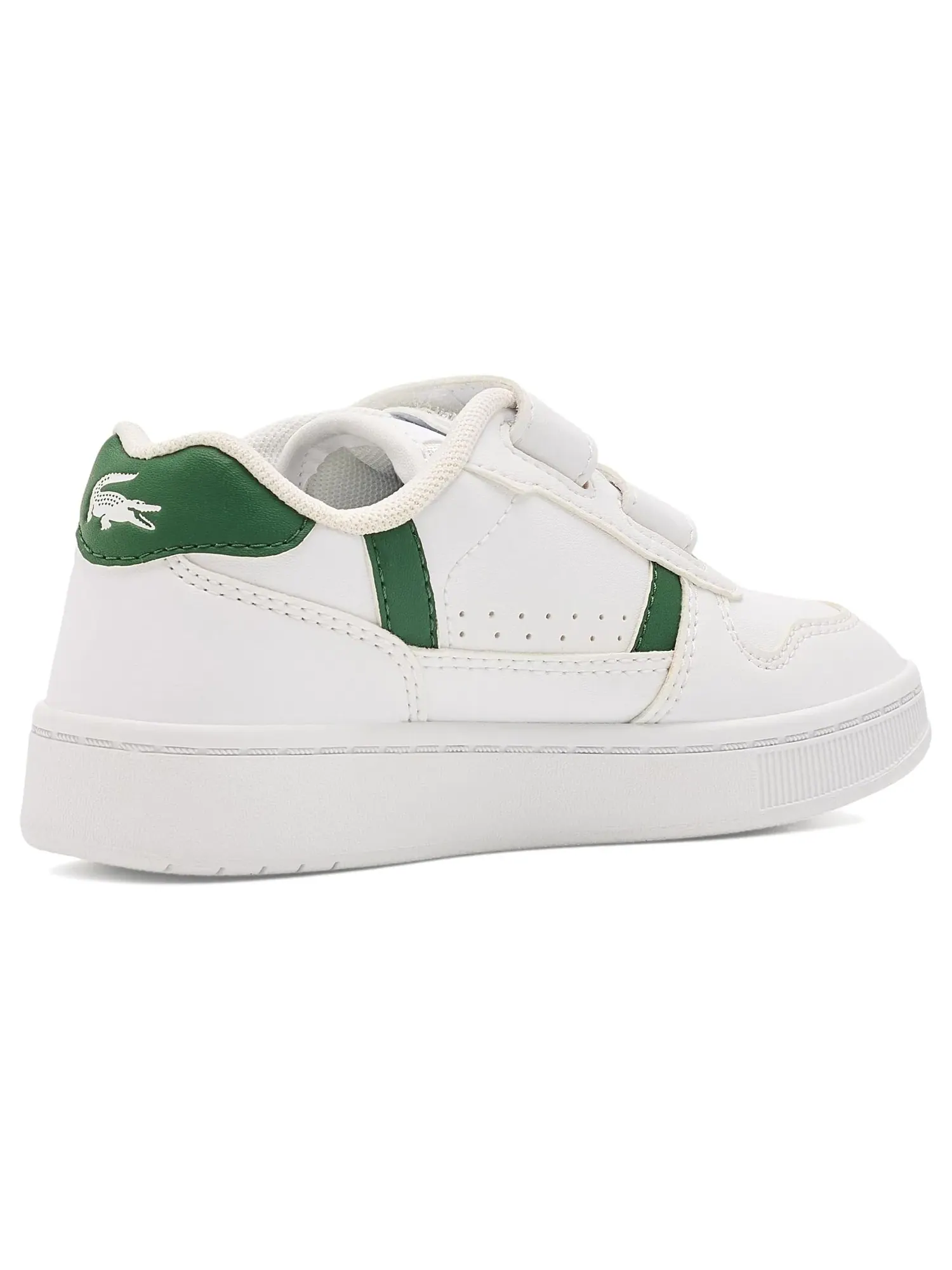 Кроссовки с Т-образными зажимами (для маленьких детей) Lacoste Kids — изображение 3 из 4, белый/темный зеленый