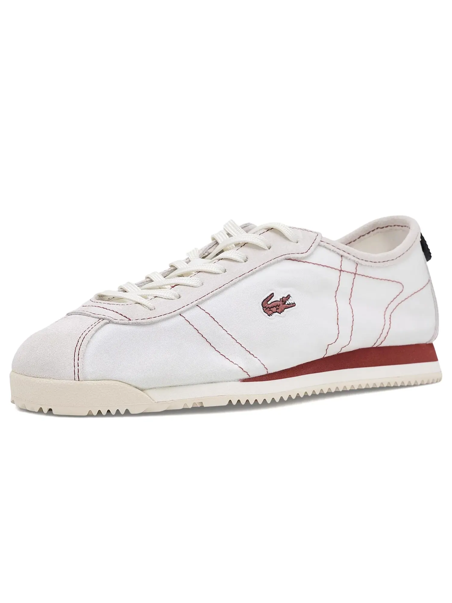 Низкие кроссовки Club-Low Lacoste — изображение 1 из 4, белый/темный коричневый