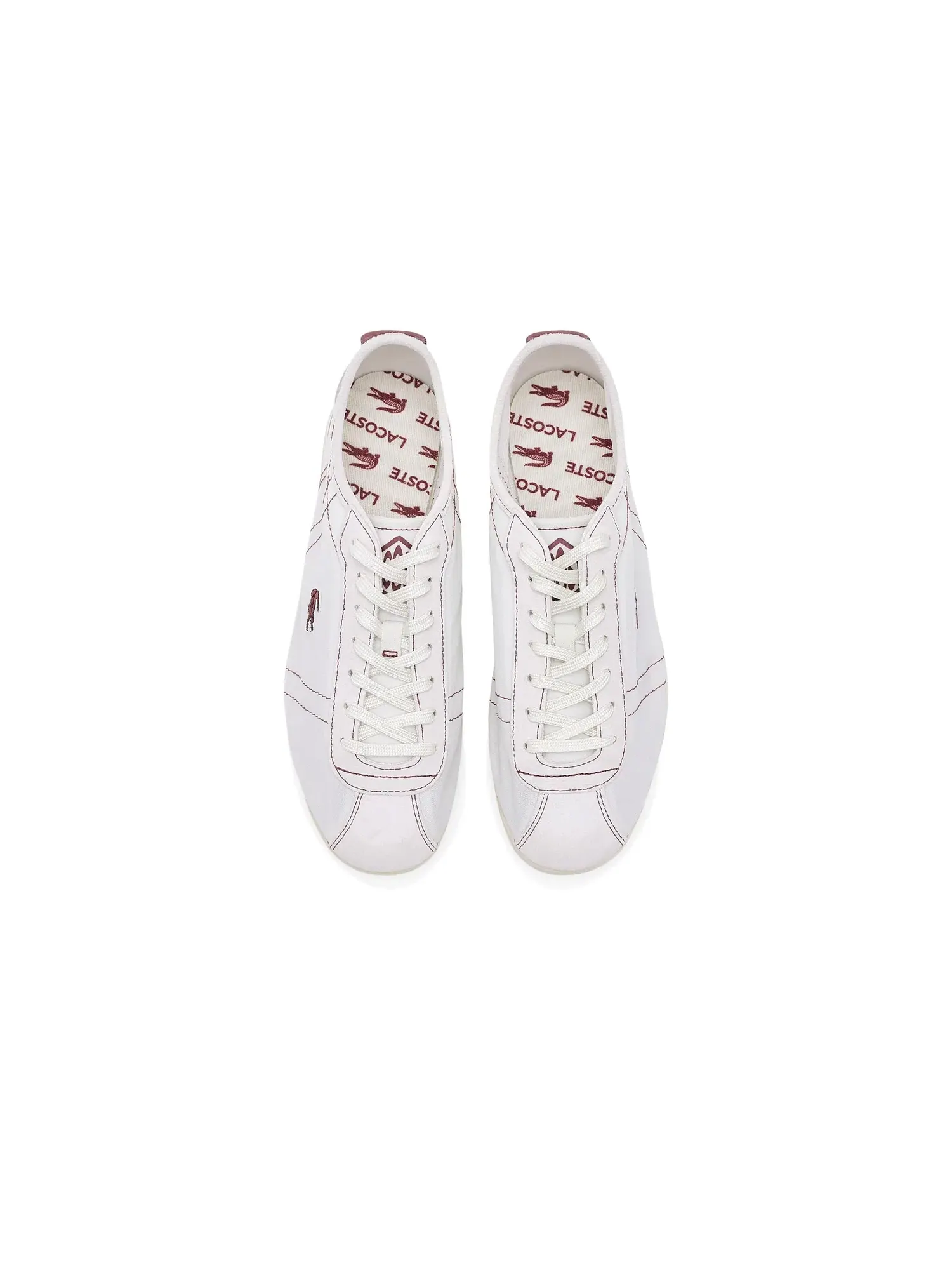 Низкие кроссовки Club-Low Lacoste — изображение 2 из 4, белый/темный коричневый
