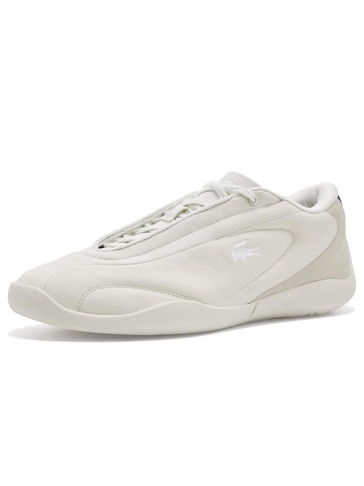 Кожаные кроссовки Protect Leather Sneakers Lacoste — изображение 1 из 4, белый/темный зеленый