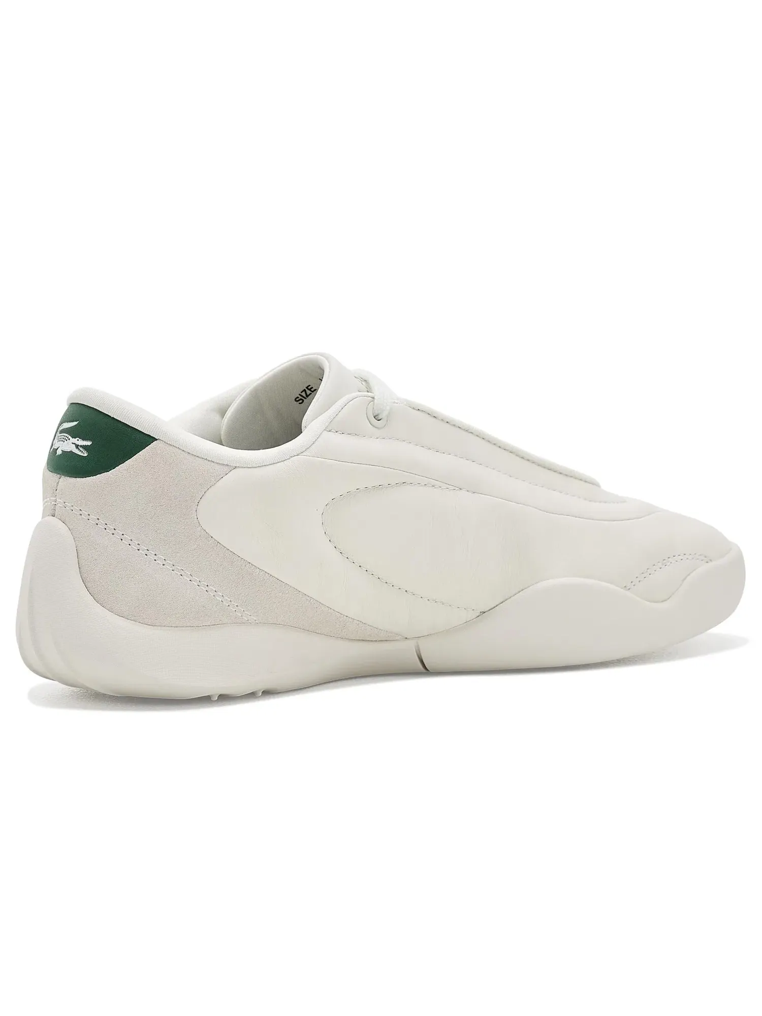 Кожаные кроссовки Protect Leather Sneakers Lacoste — изображение 3 из 4, белый/темный зеленый