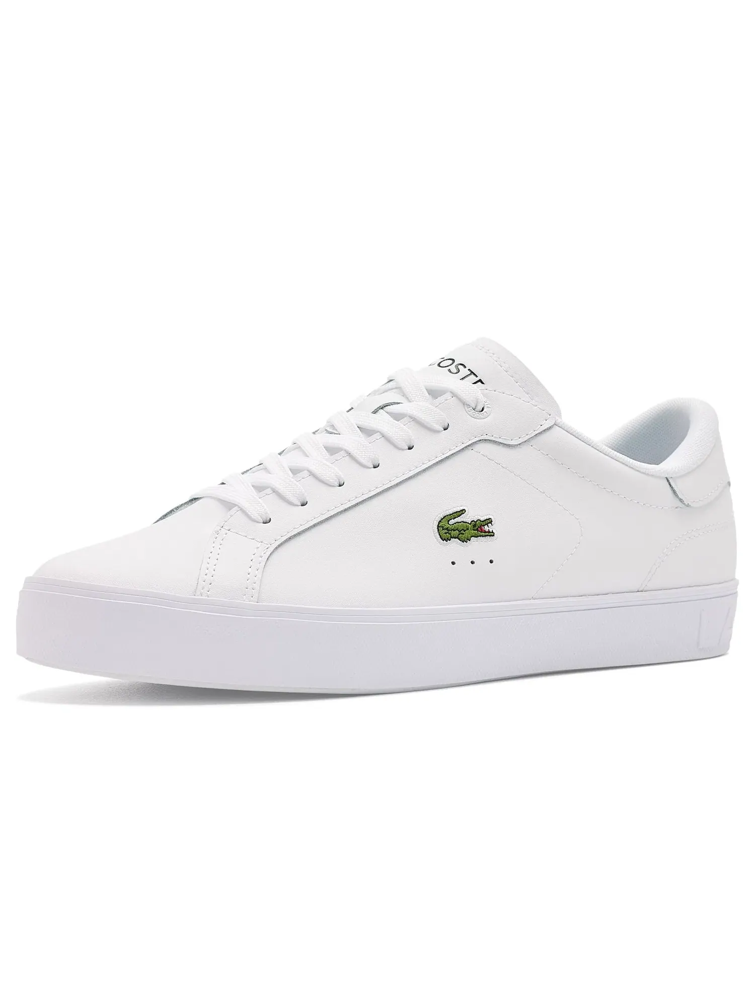 Кроссовки Powercourt Graphic из кожи Lacoste — изображение 1 из 4, белый